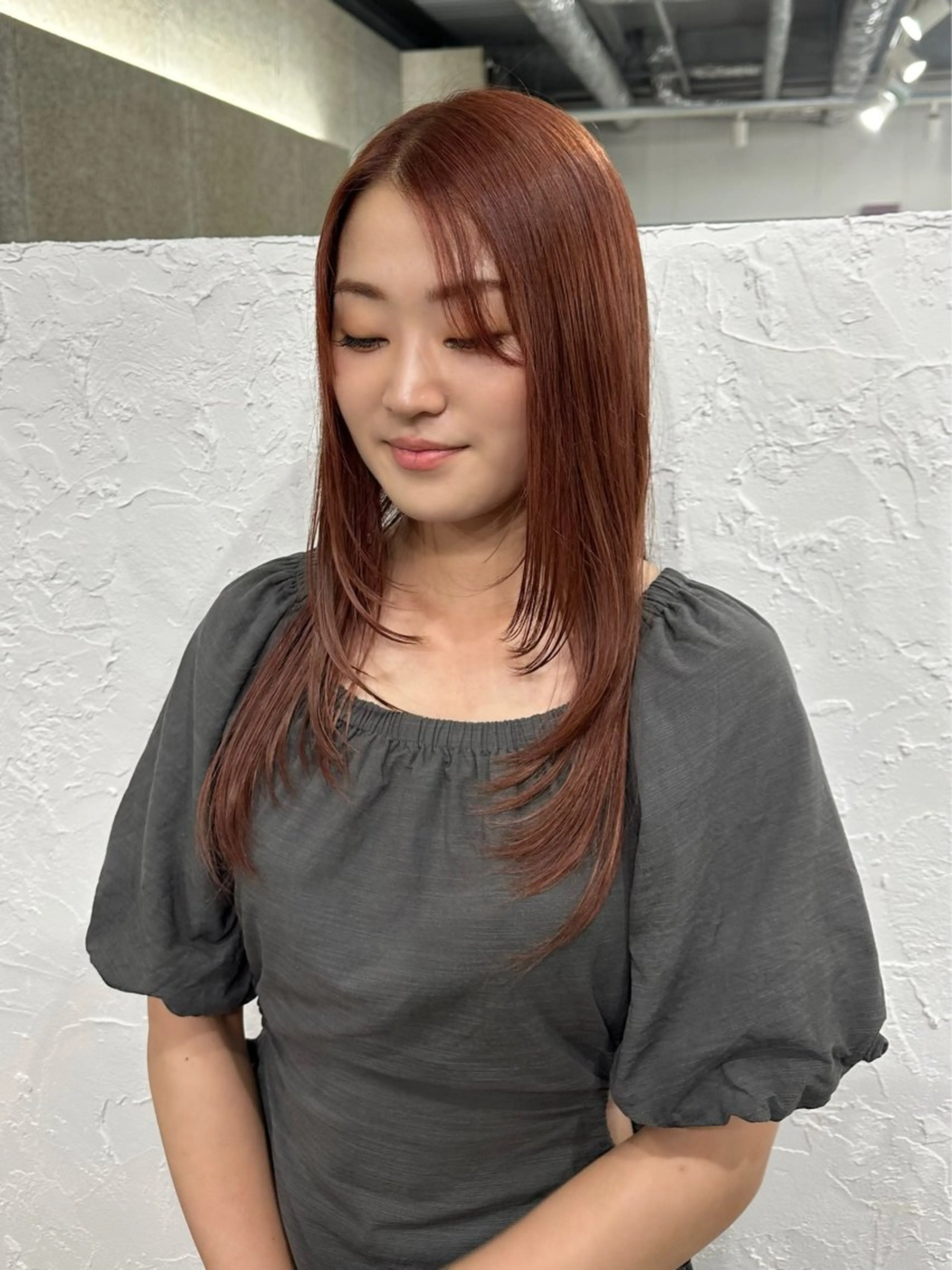 セミロング Iwama momokaのヘアスタイル