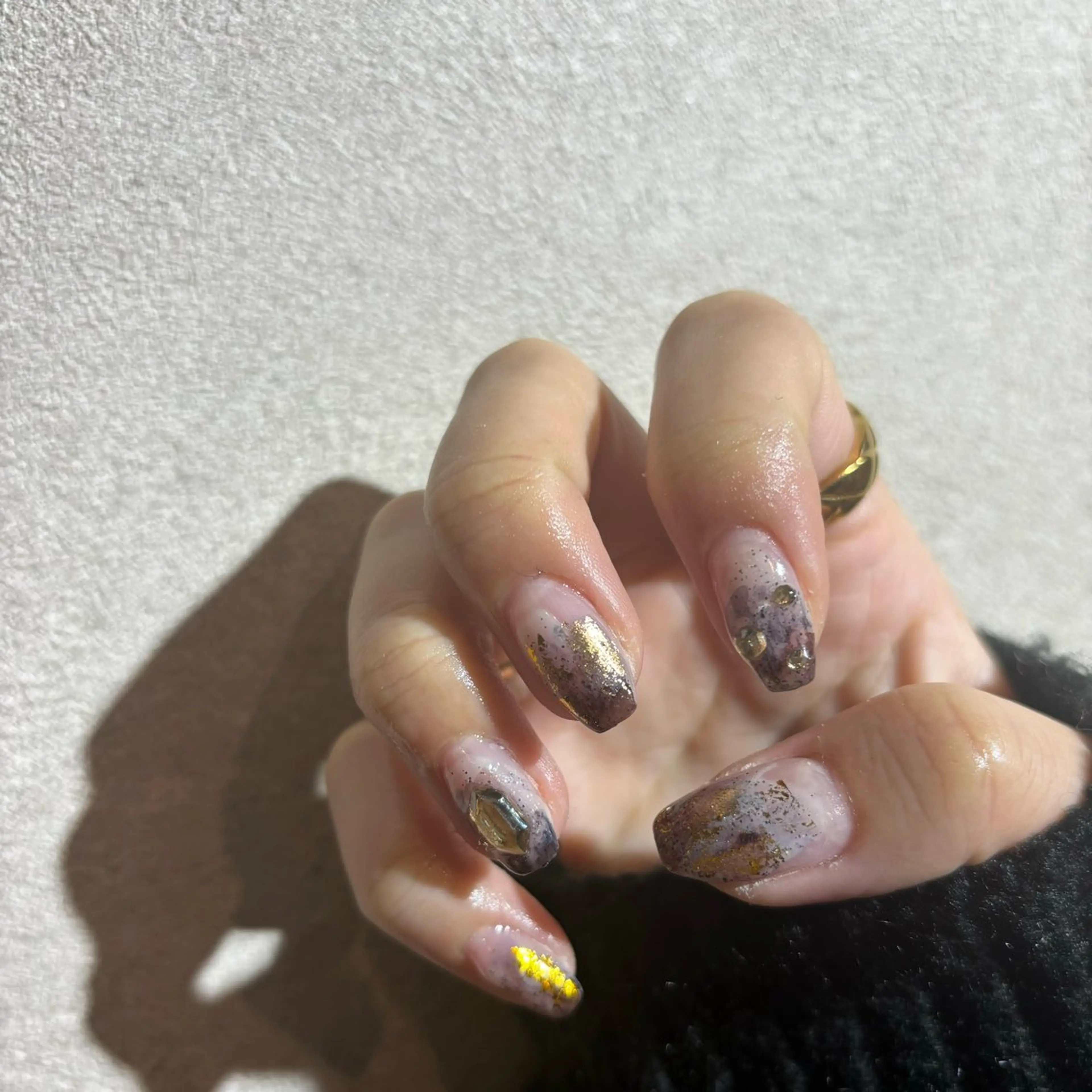 ネイル ニュアンスネイル ショートネイル HONOKA W 【深江橋店】のネイルデザイン