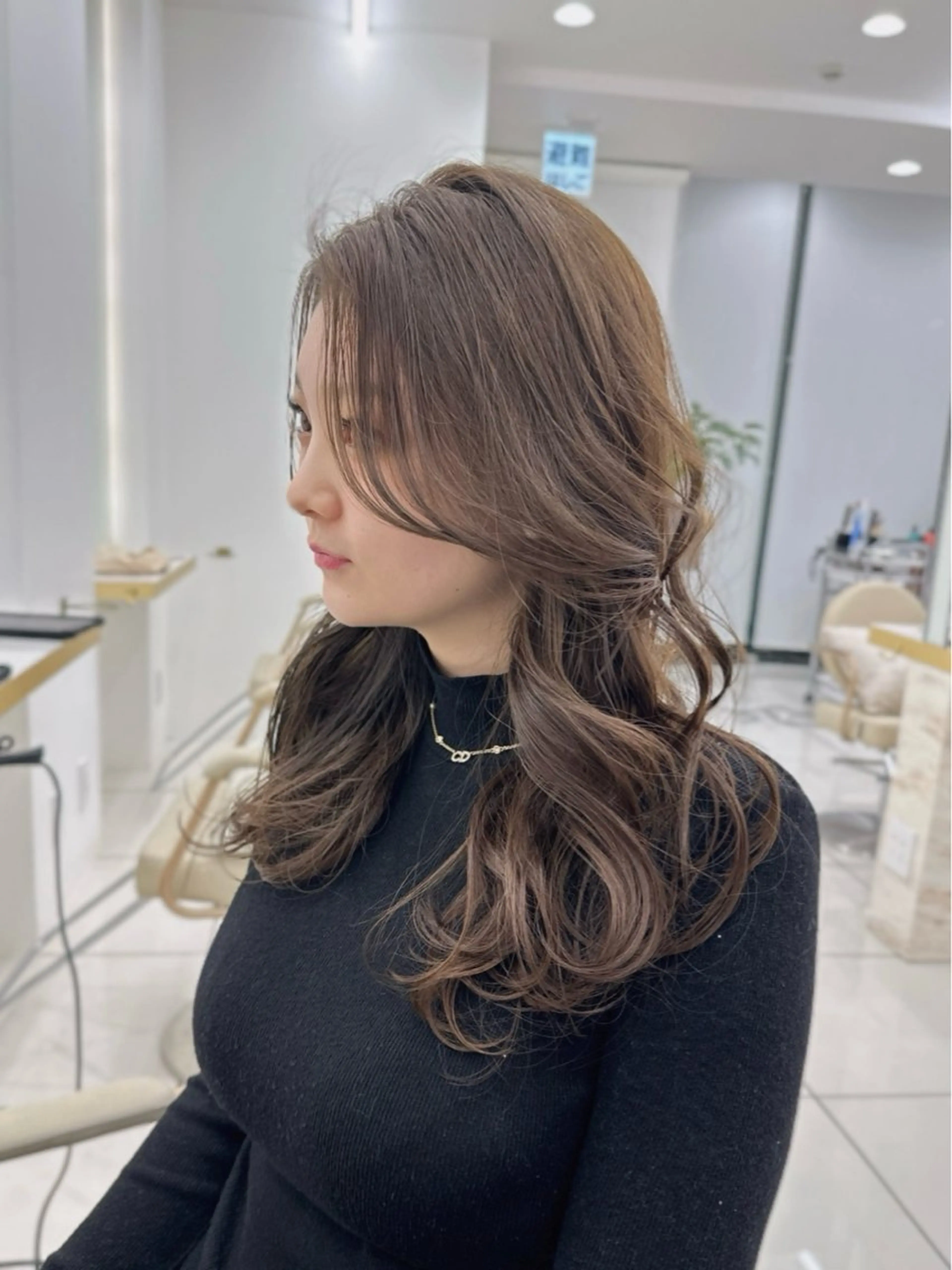 ロング カラー カット ヘアカラー トリートメント MAEUL luna所属・前髪顔周り/レイヤー 韓国/桔川恒のヘアスタイル