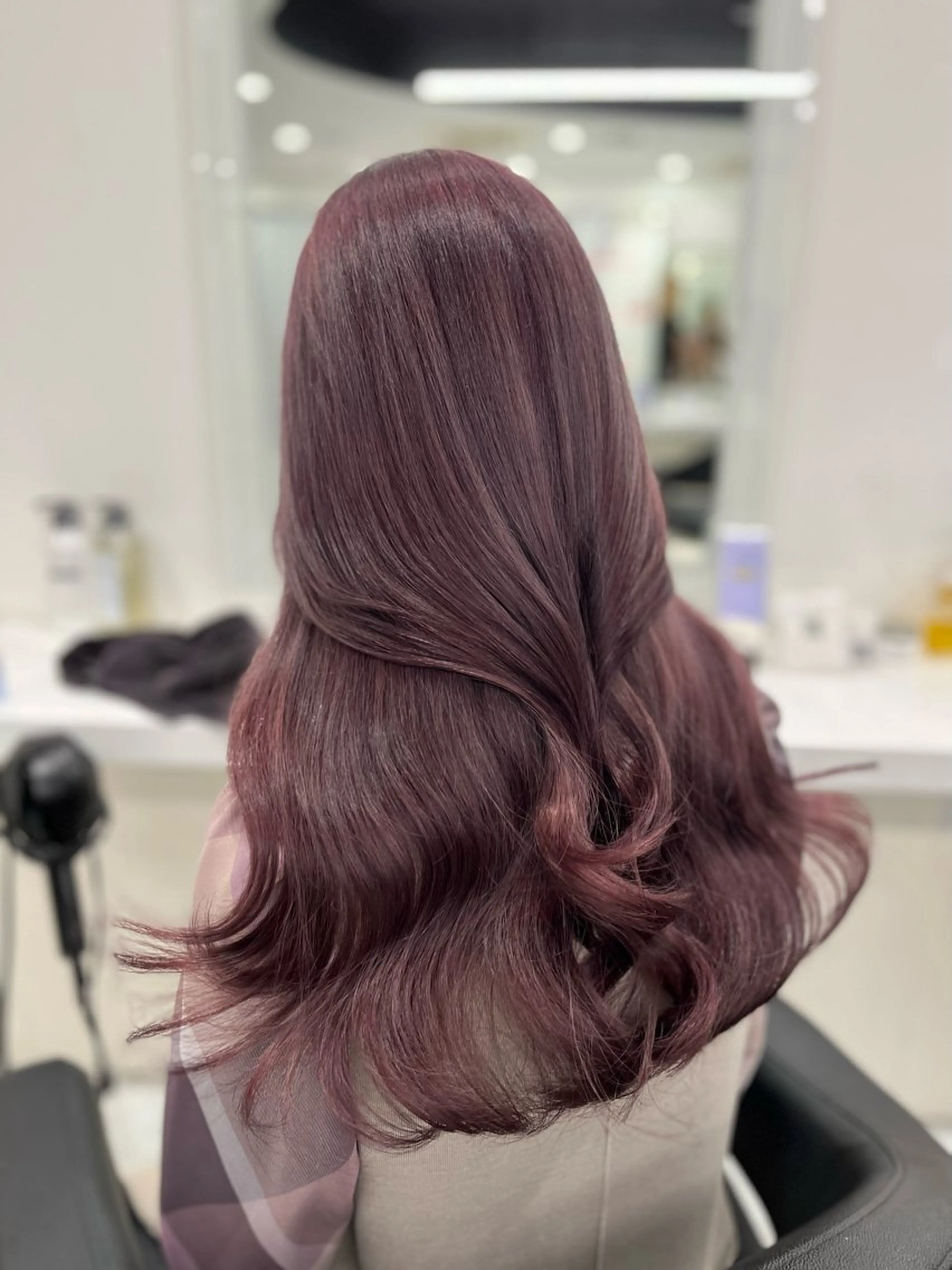 ロング カラー ヘアカラー トリートメント 💗トレンド暖色ヘア Natsumi 💗のヘアスタイル