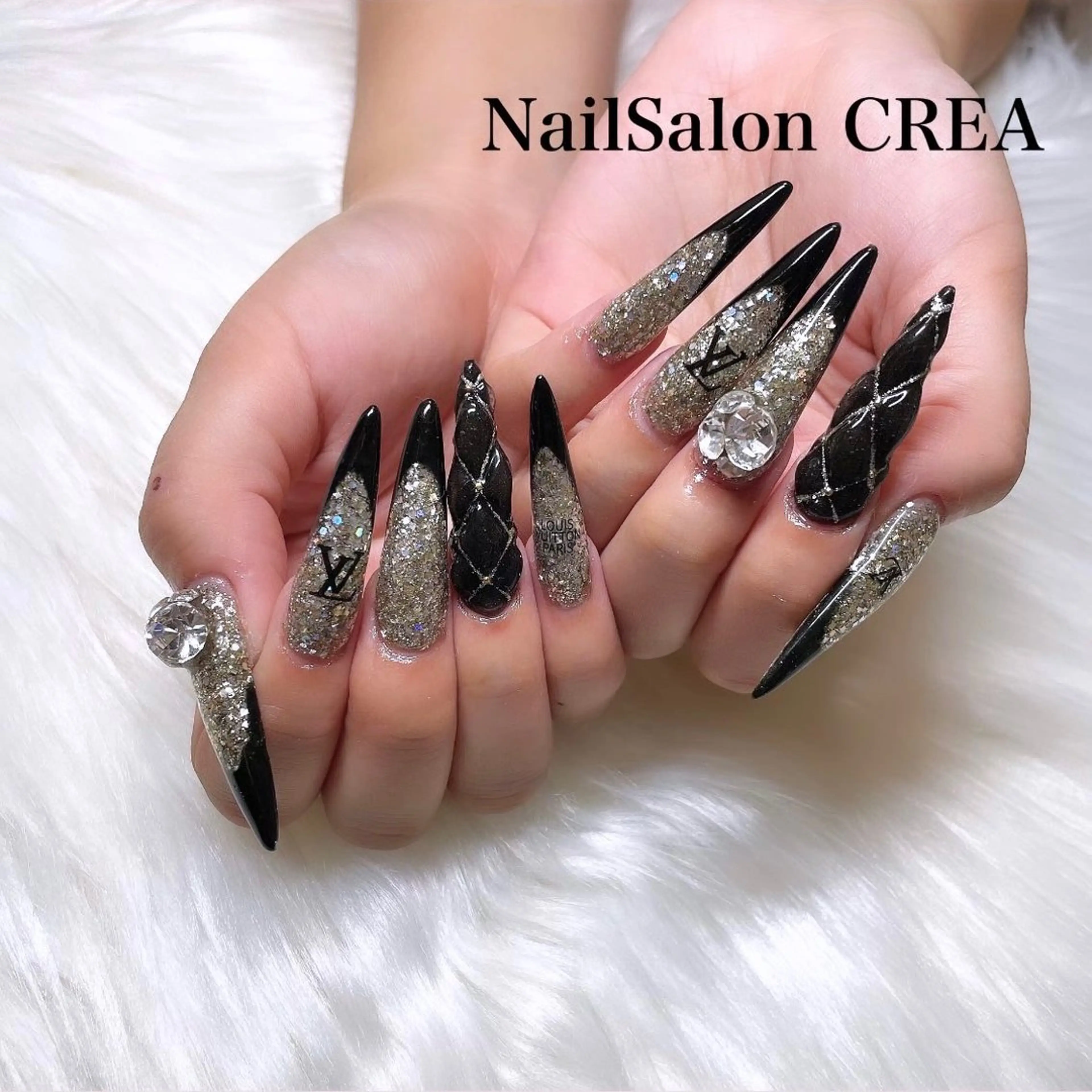ネイル ロングネイル ハンドネイル NailSalon CREAのネイルデザイン