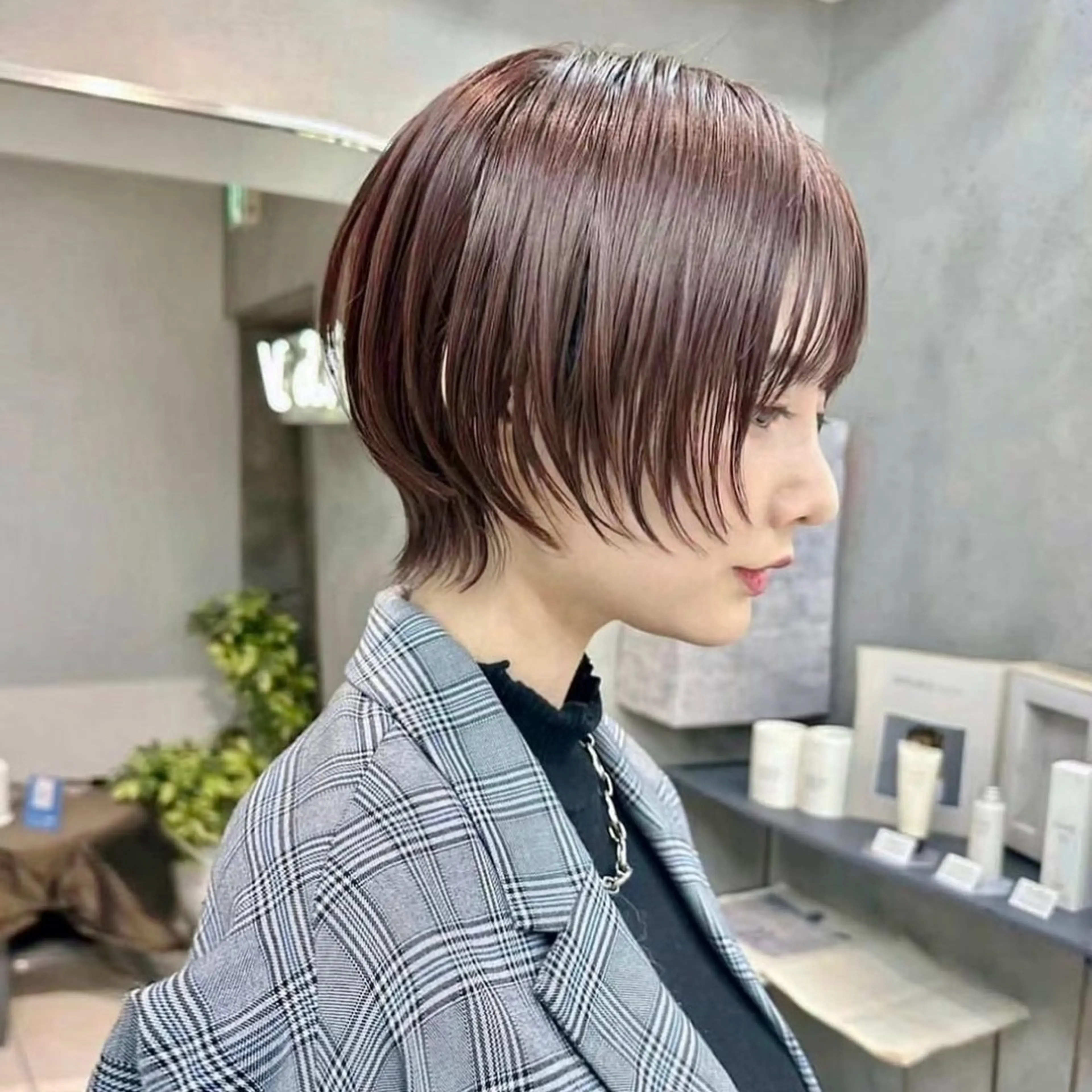 ショート カラー ヘアカラー Hiroto/表参道 /暗髪/モード♠️のヘアスタイル