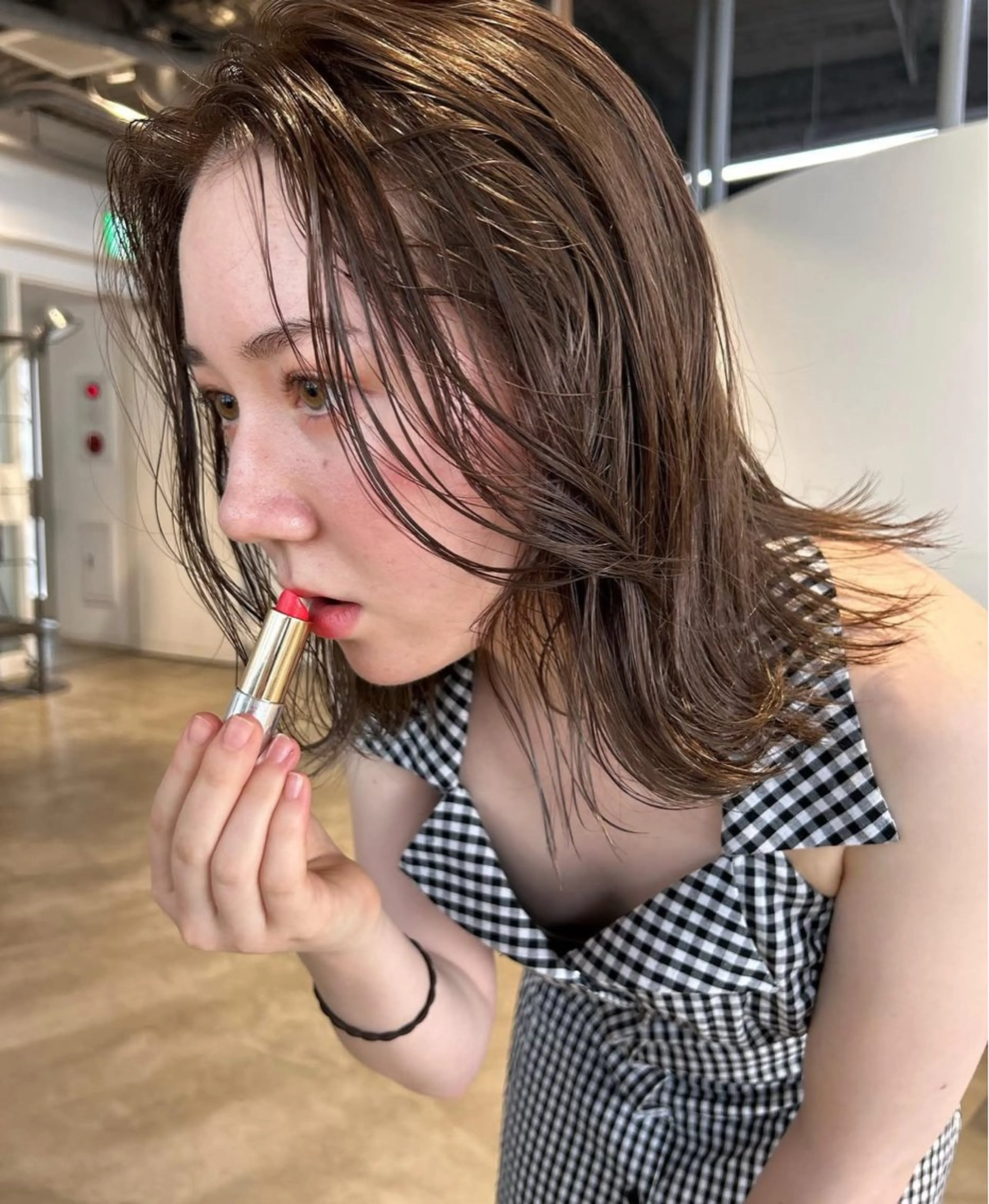 セミロング カラー sano rikitoのヘアスタイル