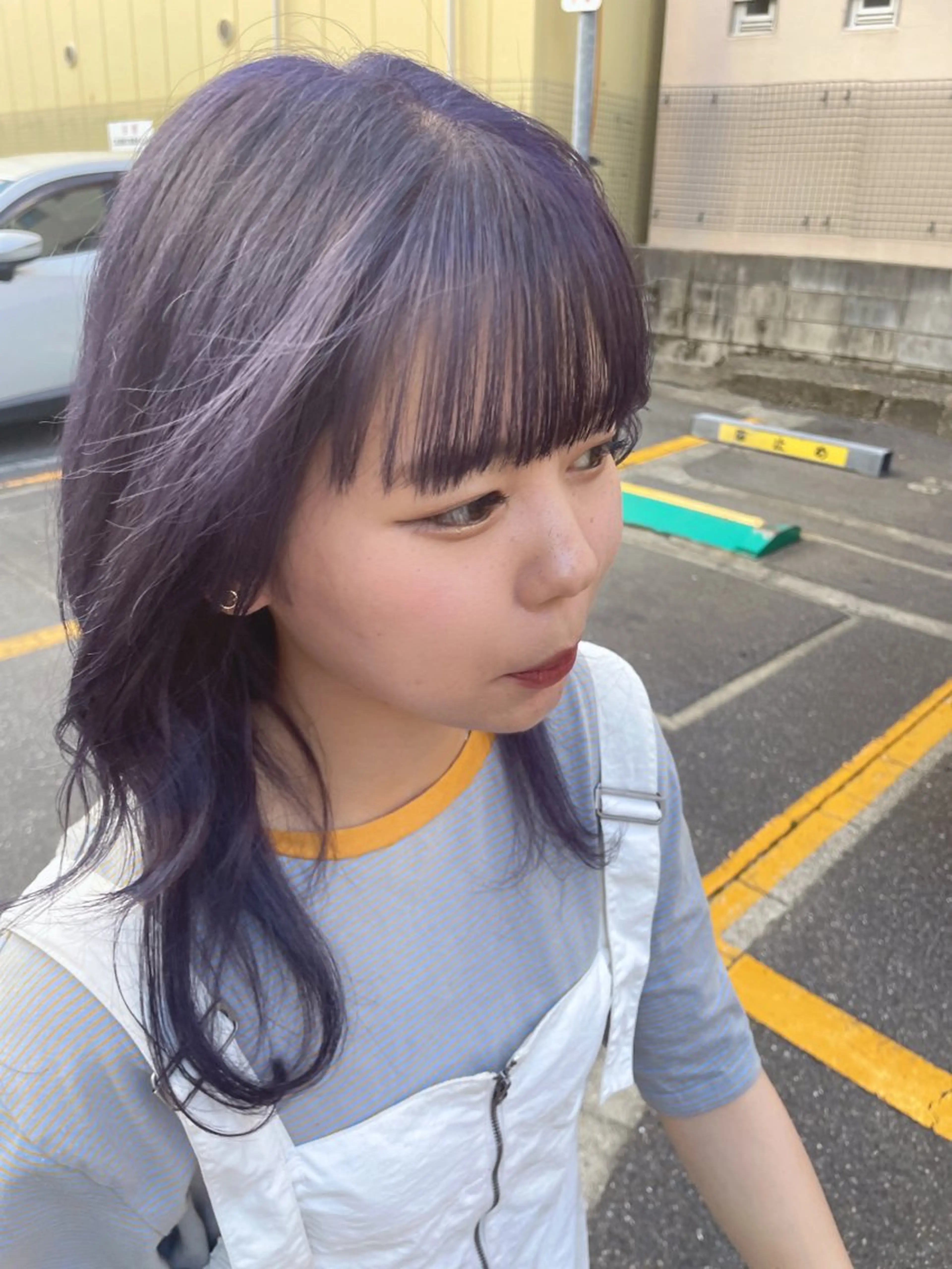カラー ラベンダーカラー fudge所属・MaisonHALU 松浦光咲のヘアスタイル