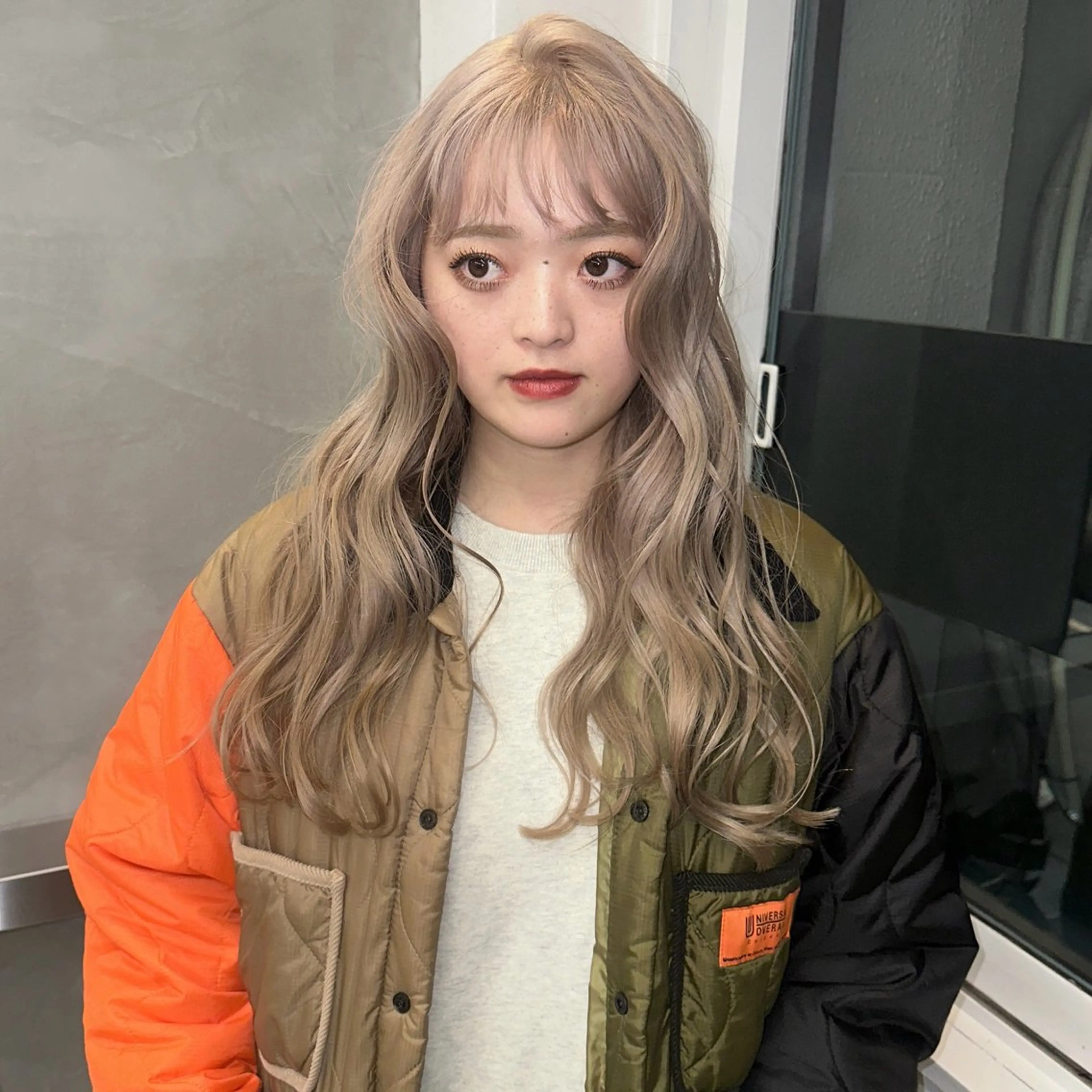 ロング カラー ヘアアレンジ カット ヘアカラー ヘッドスパ 金田 法子のヘアスタイル