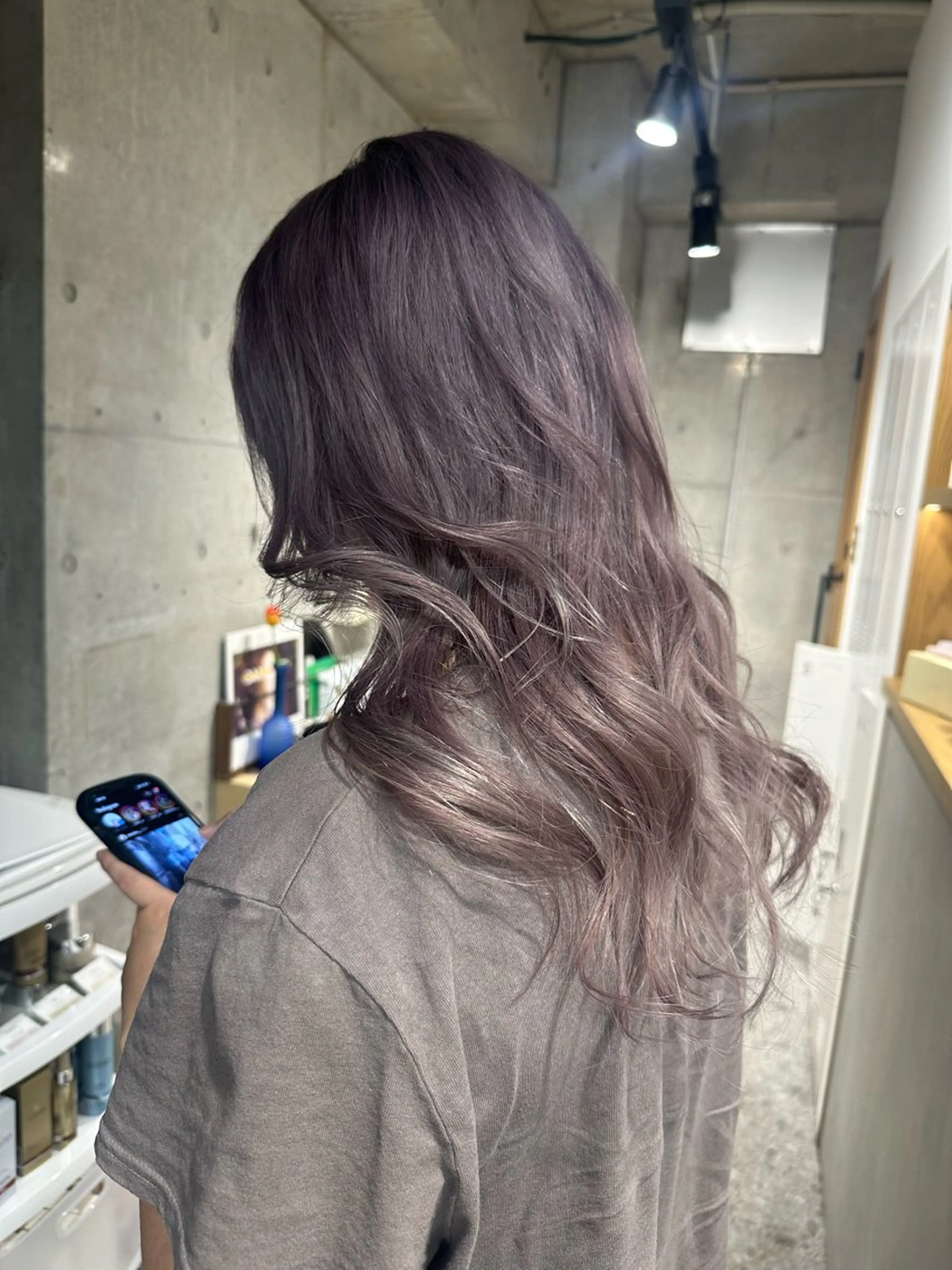 セミロング ヘアカラー ︎🤍W color MIYU‎🤍のヘアスタイル