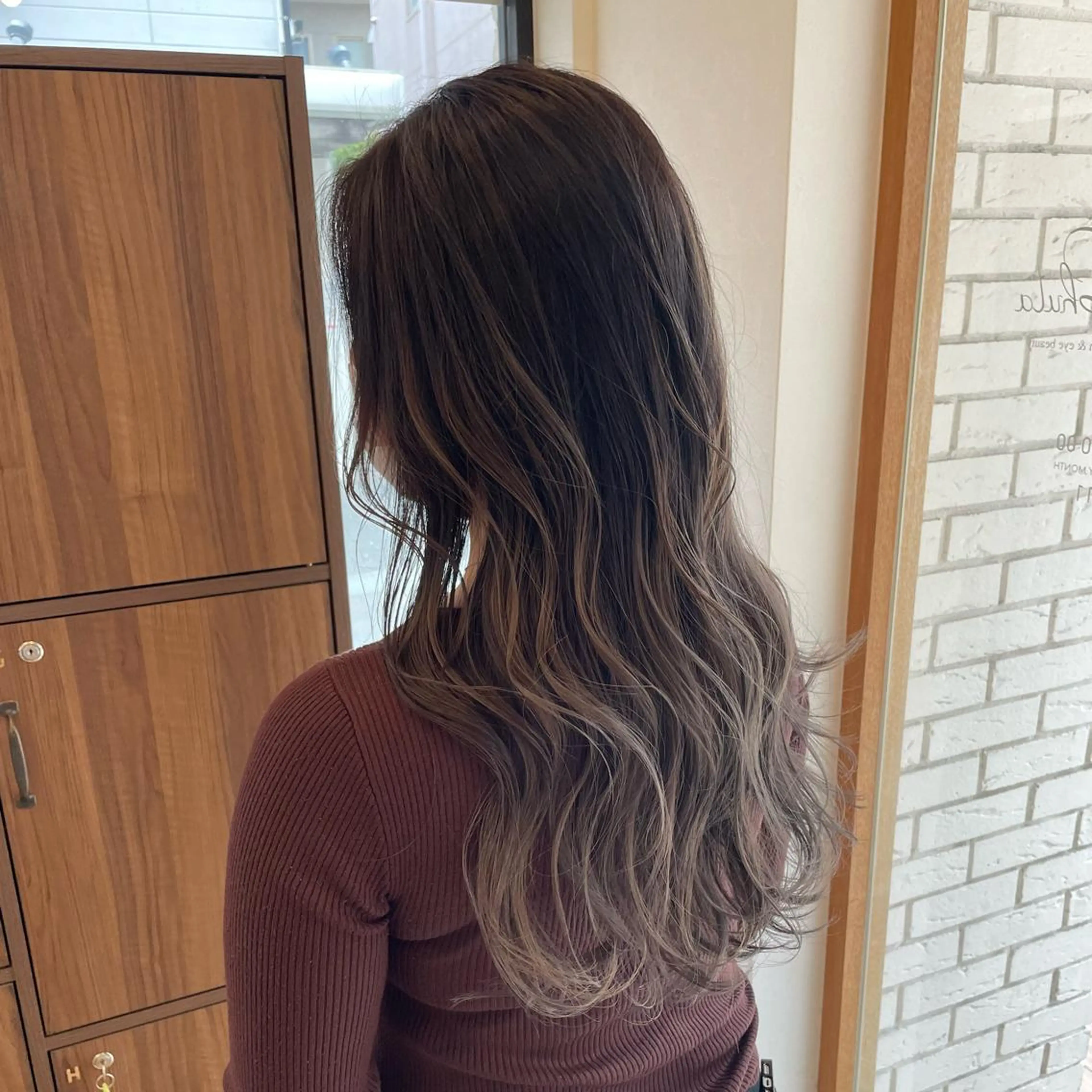 ロング カラー ヘアアレンジ バレイヤージュ レイヤーカット 🎗秋山勇 /三宮指名No.1のヘアスタイル