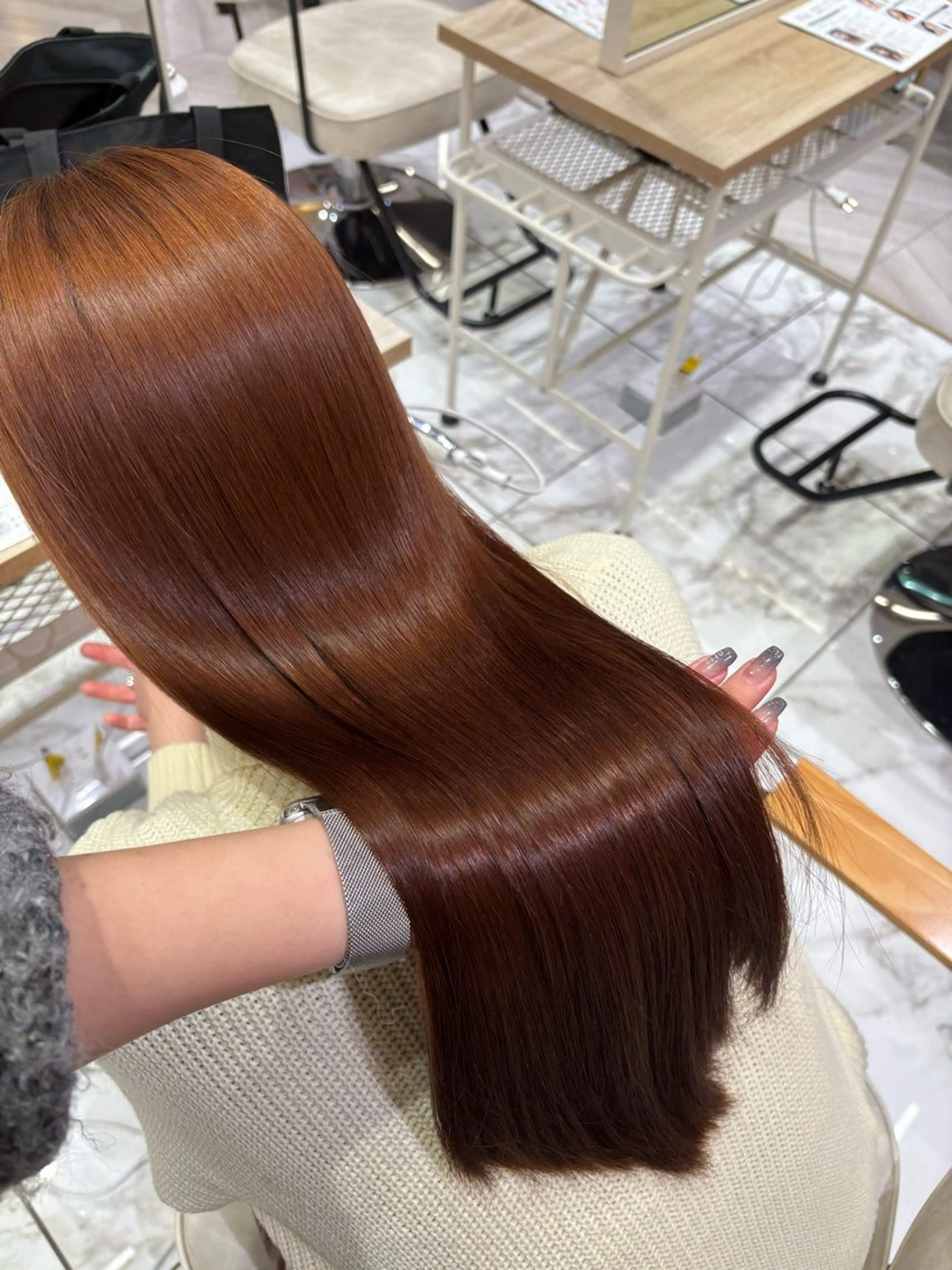 ロング カラー カット ヘアカラー 🦋sana🦋 🫧透明感カラー🫧のヘアスタイル