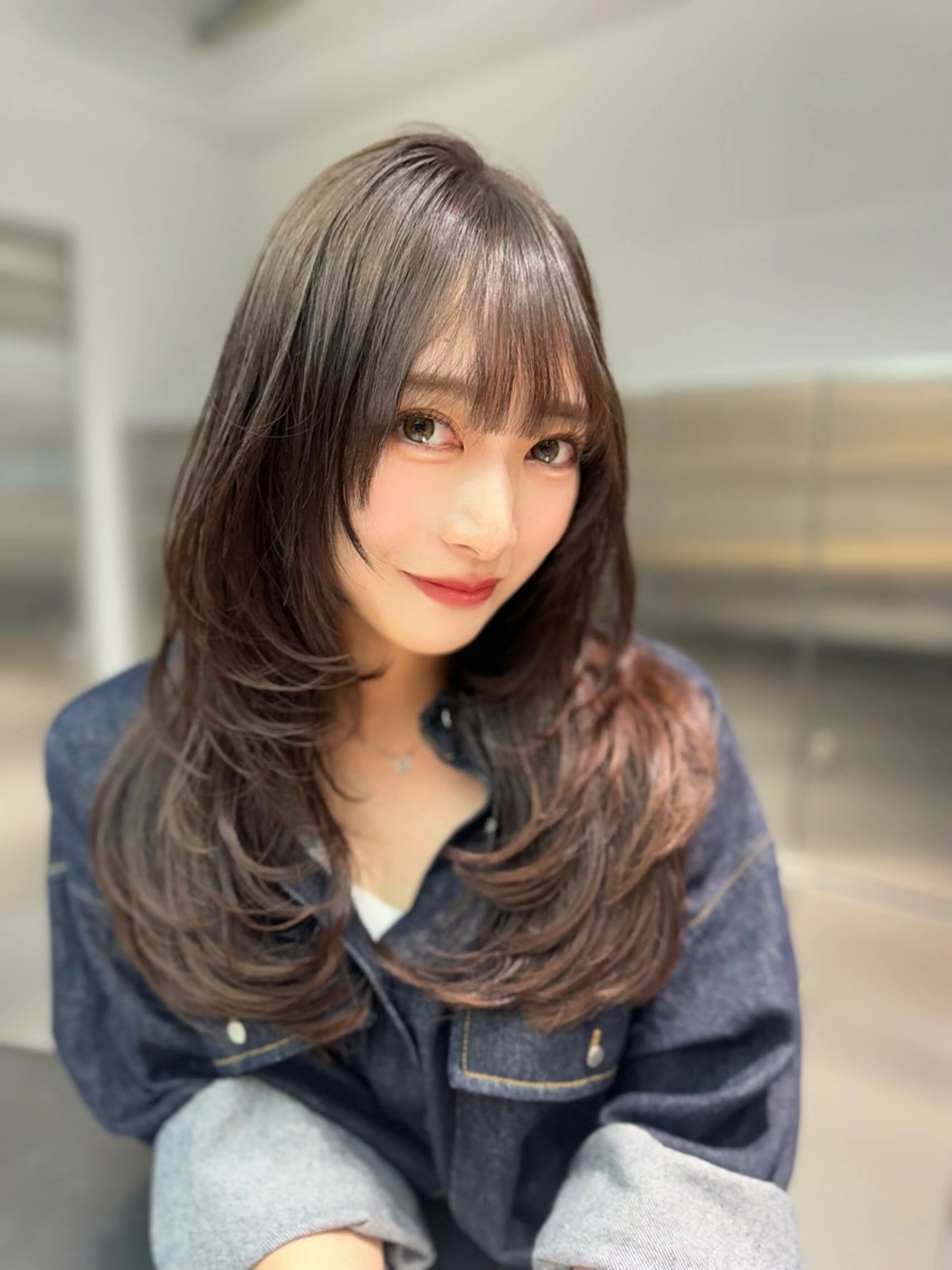 ロング カラー カット ヘアカラー トリートメント ロンド　ウル所属・レイヤー/縮毛矯正⭐ 特化美容師のヘアスタイル