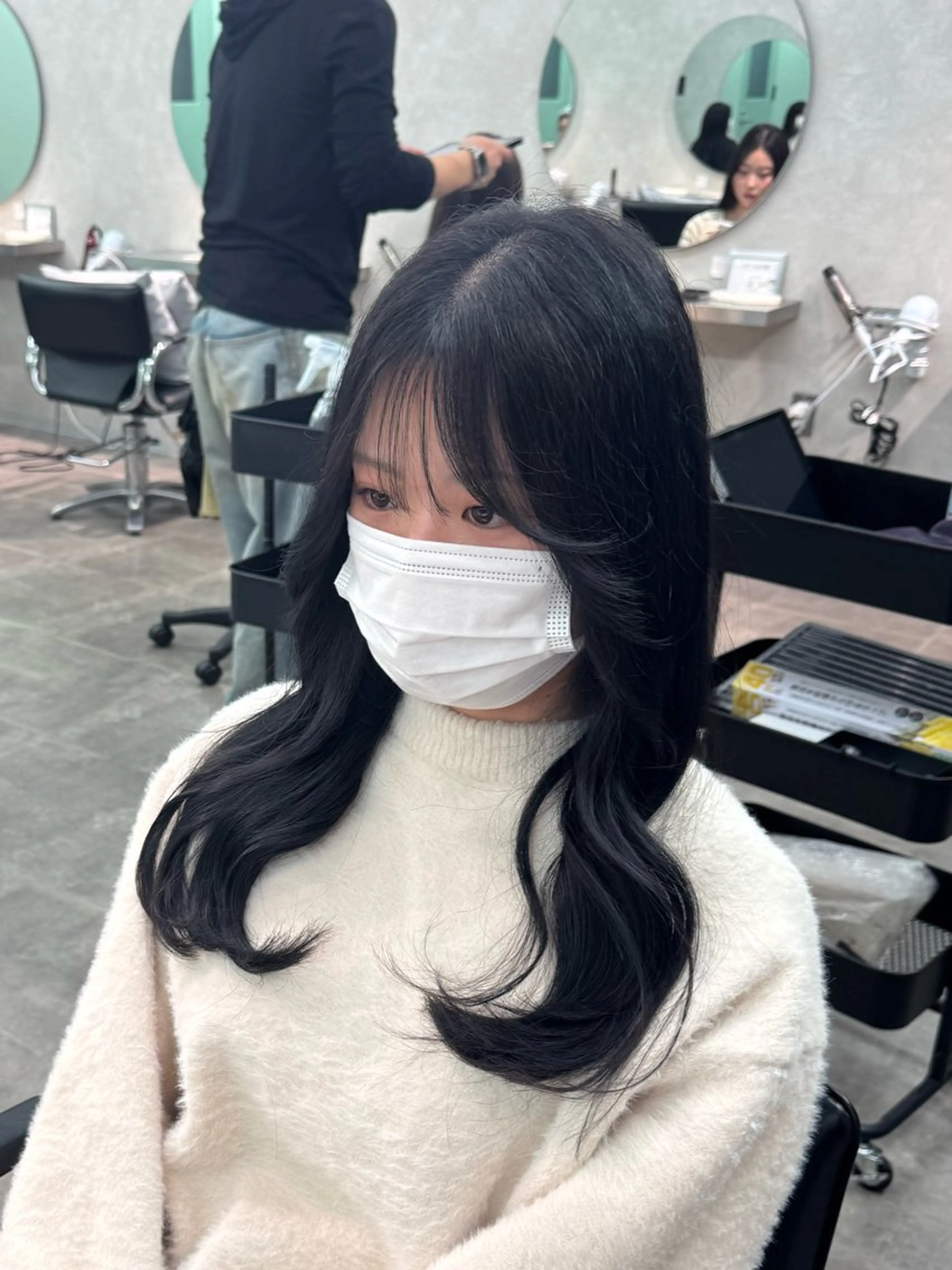 ロング レイヤーカット カット ヘアカラー 韓国特化🇰🇷千葉 /レイヤーカット竜生のヘアスタイル