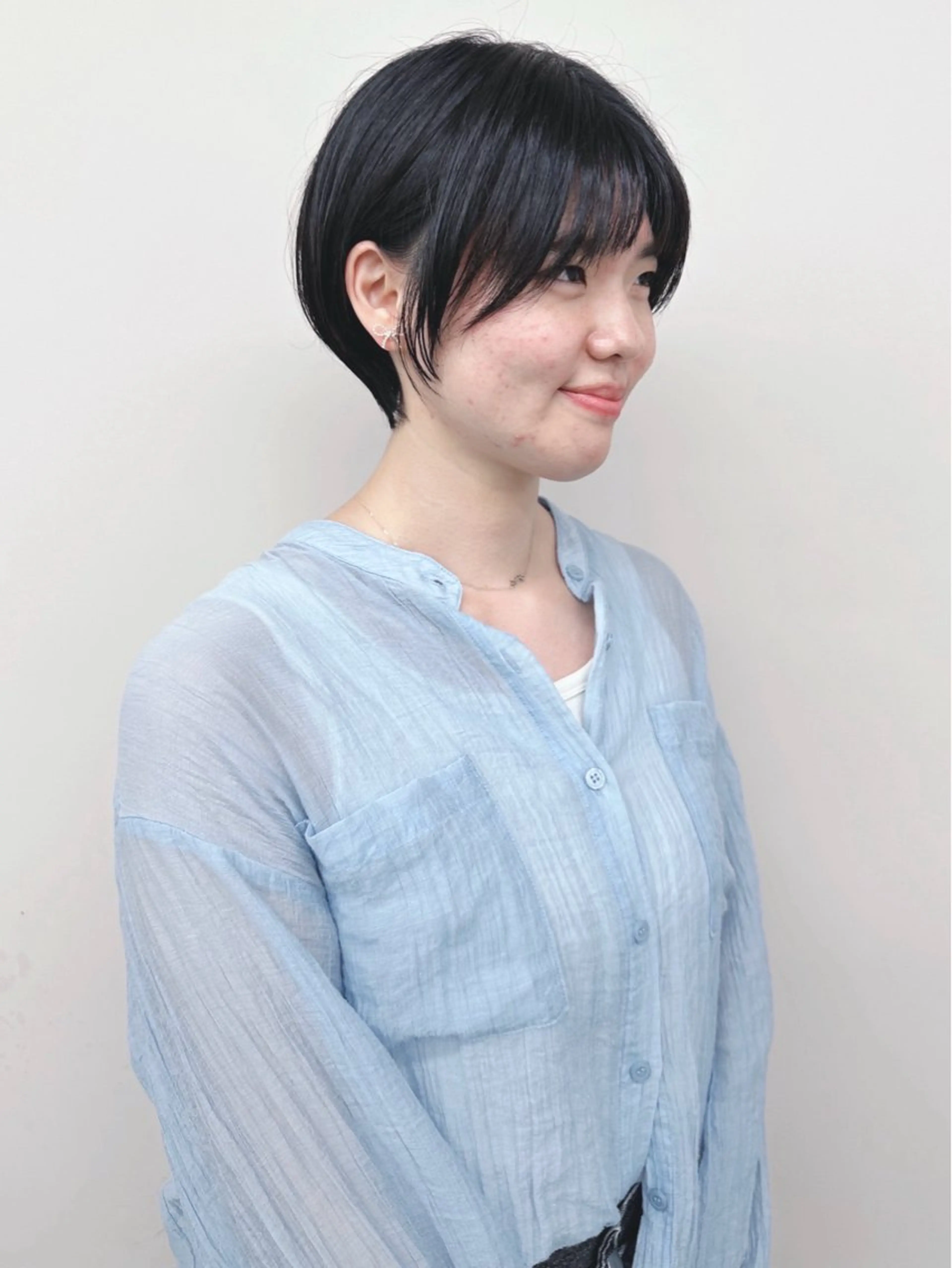 ショート カット トリートメント ヘッドスパ パーマボブ/丸みボブ /くせ毛/とういのヘアスタイル