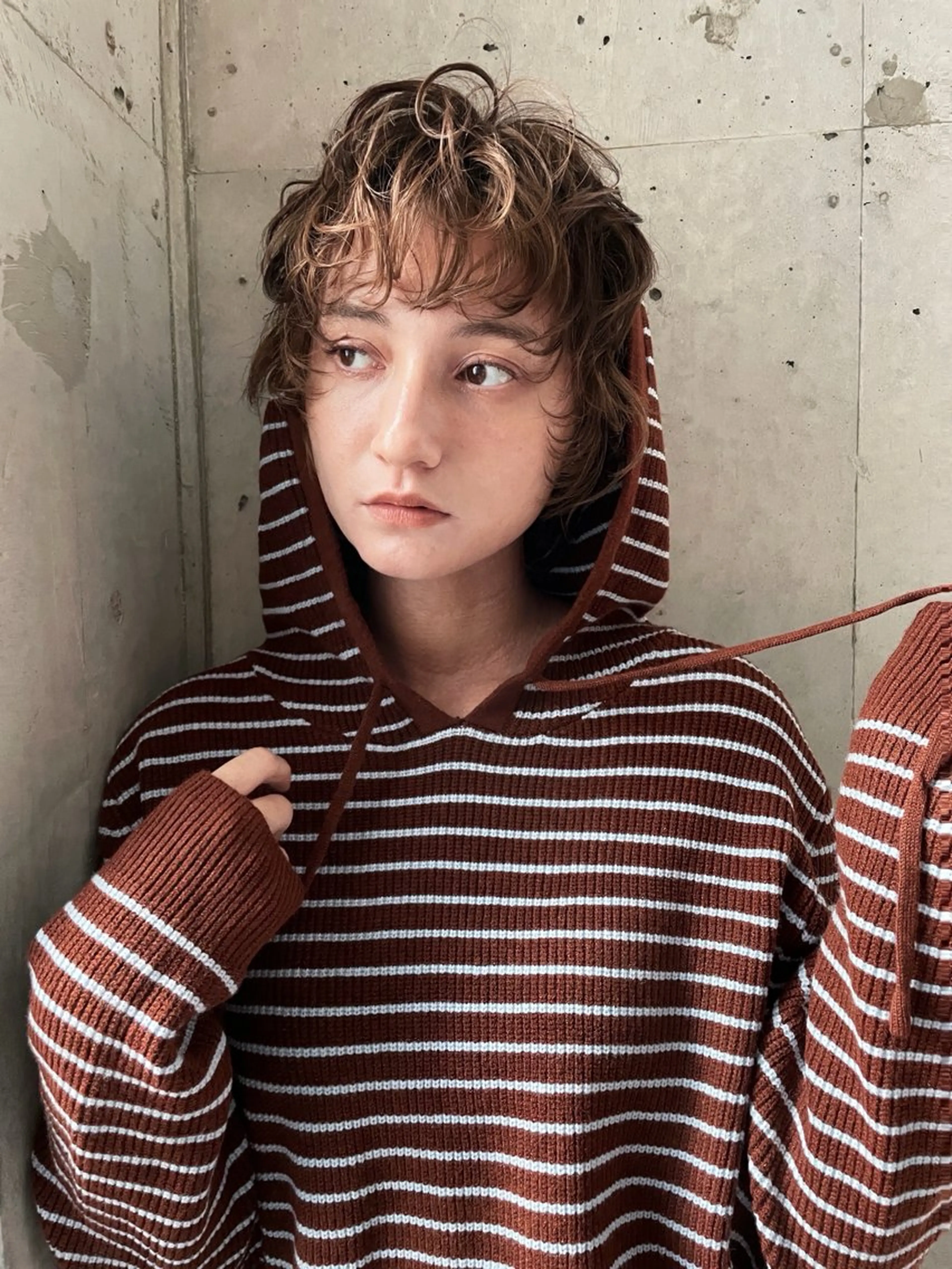 ミディアム パーマ カット パーマ sano rikitoのヘアスタイル