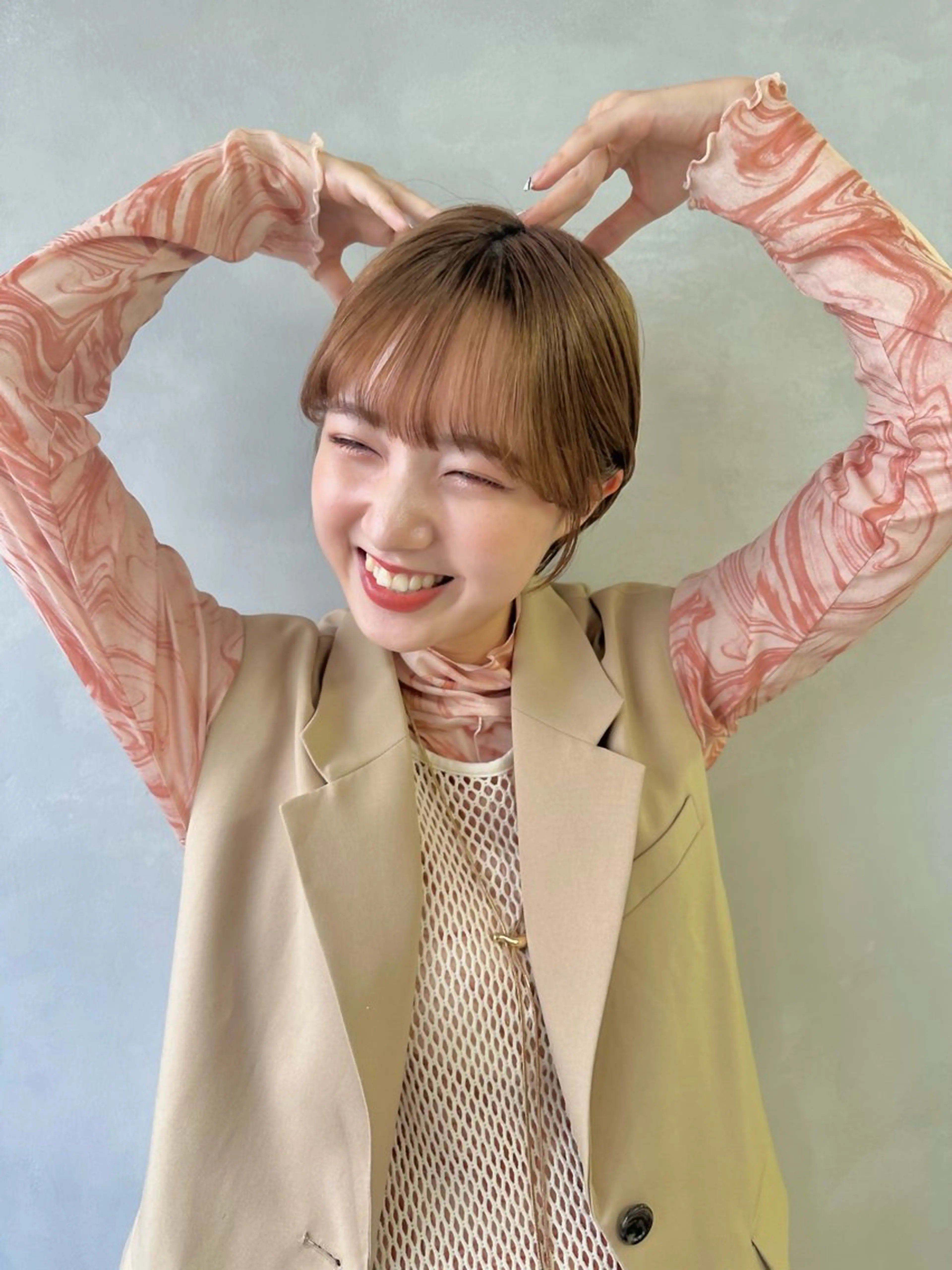 ショート 丸みショート ショートヘア カット ヘアカラー 似合わせ小顔ショート /akane🐰♥️のヘアスタイル