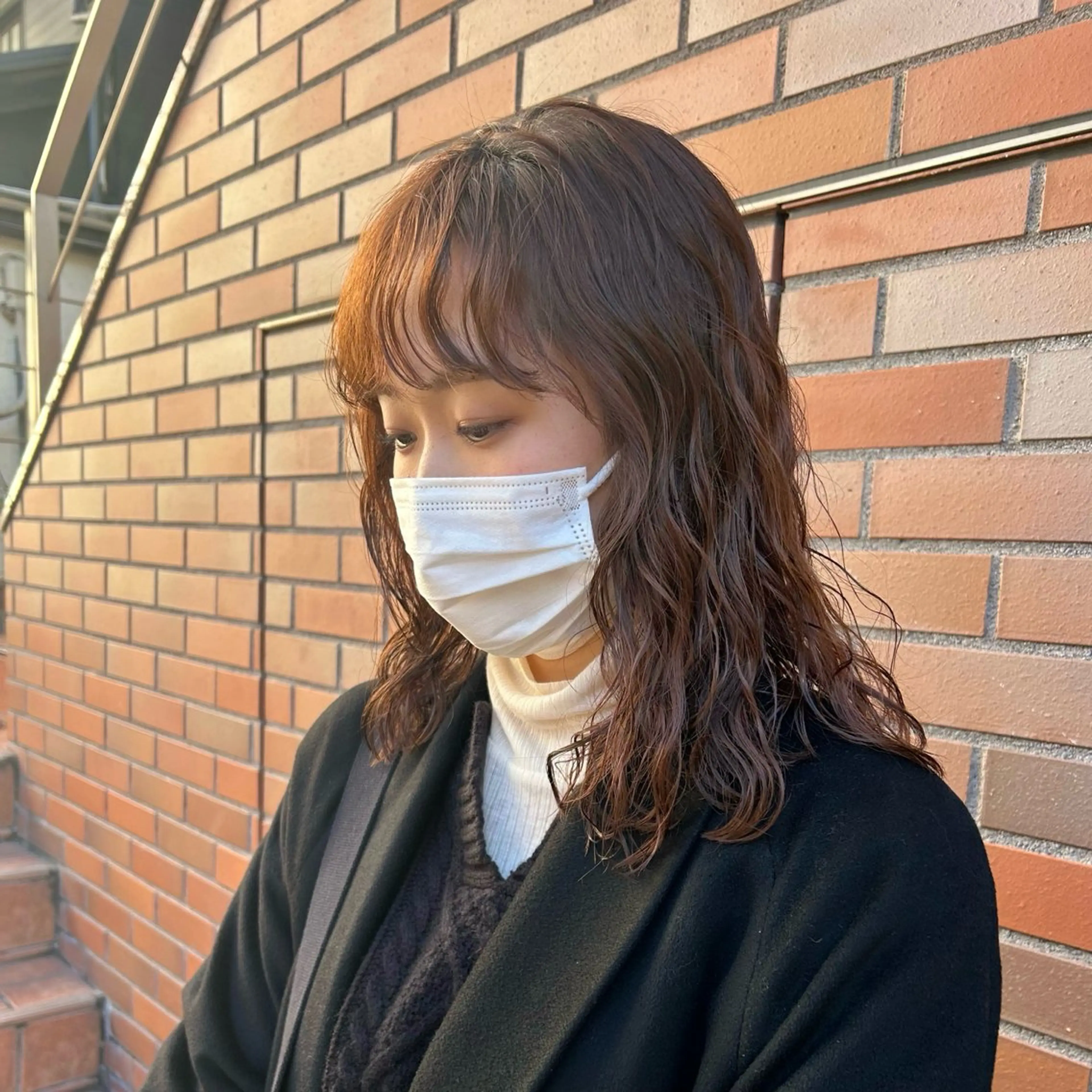 ミディアム カラー パーマ ミディアムパーマ カット パーマ 表参道OLSEN✂︎ nanamiのヘアスタイル