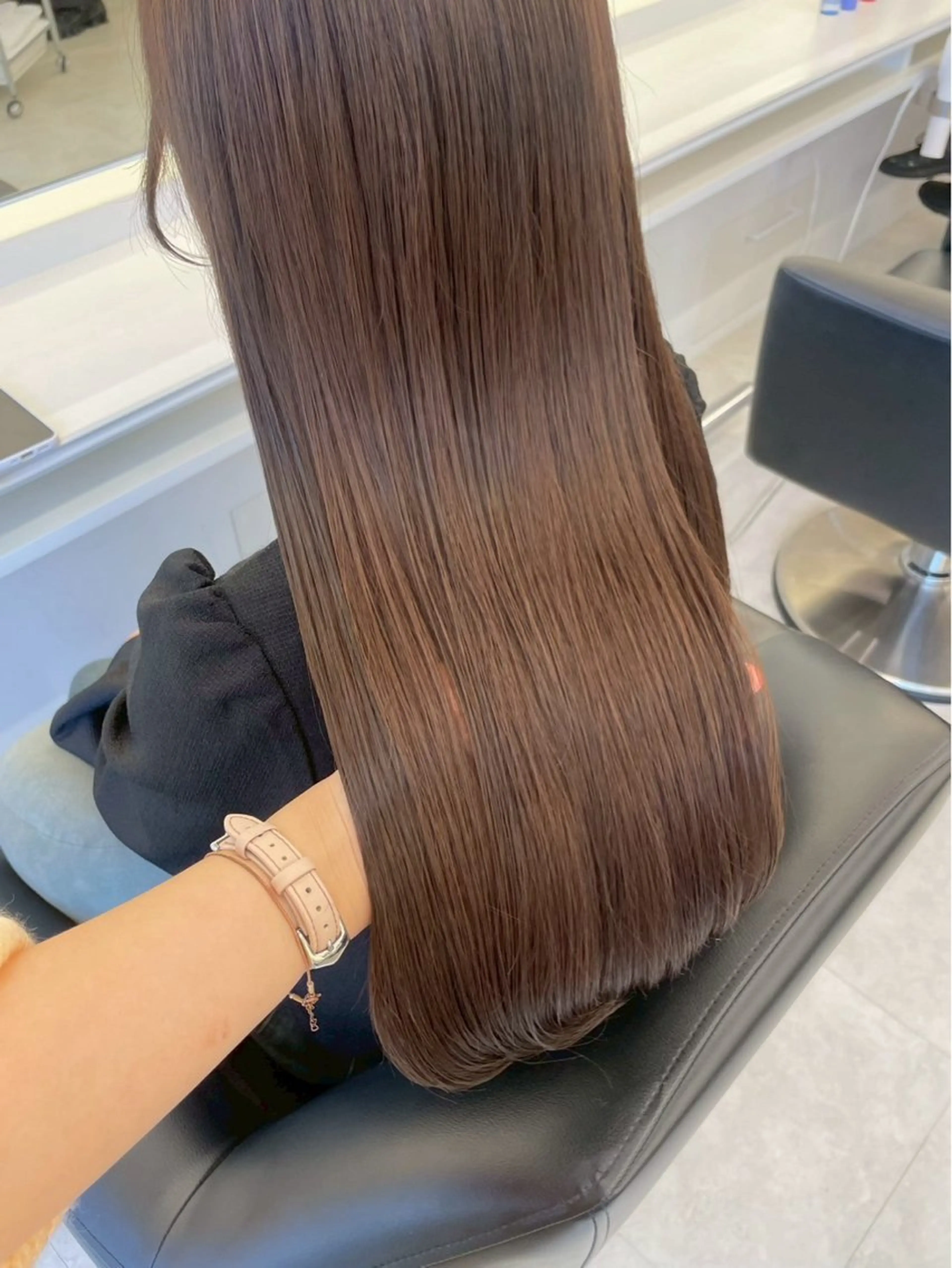 ロング カラー ParveMix 楠本結菜のヘアスタイル