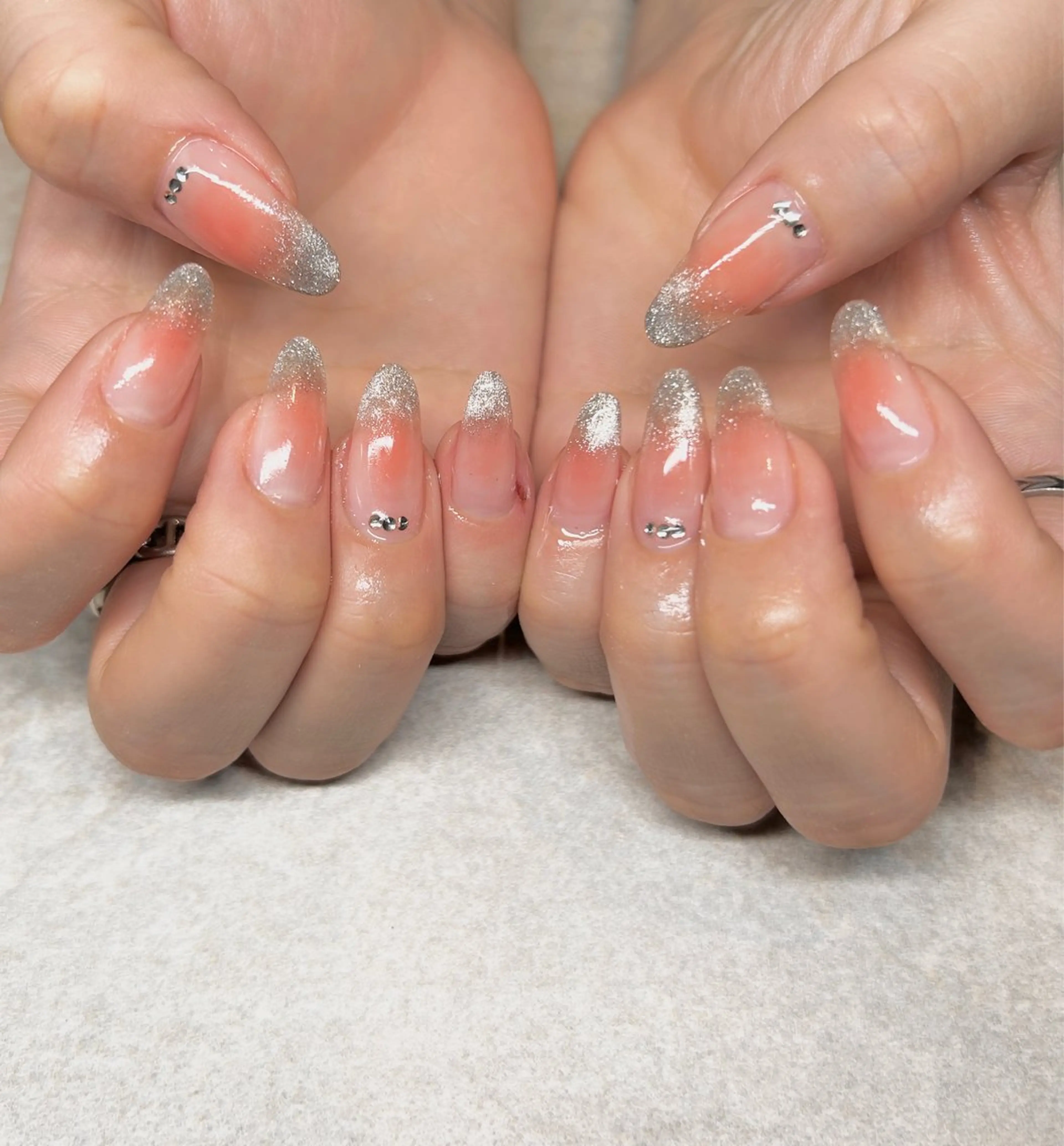 ネイル 長さ出し 持ち込み 春ネイル ハンドネイル N.style所属・Ｎ. styleのネイルデザイン