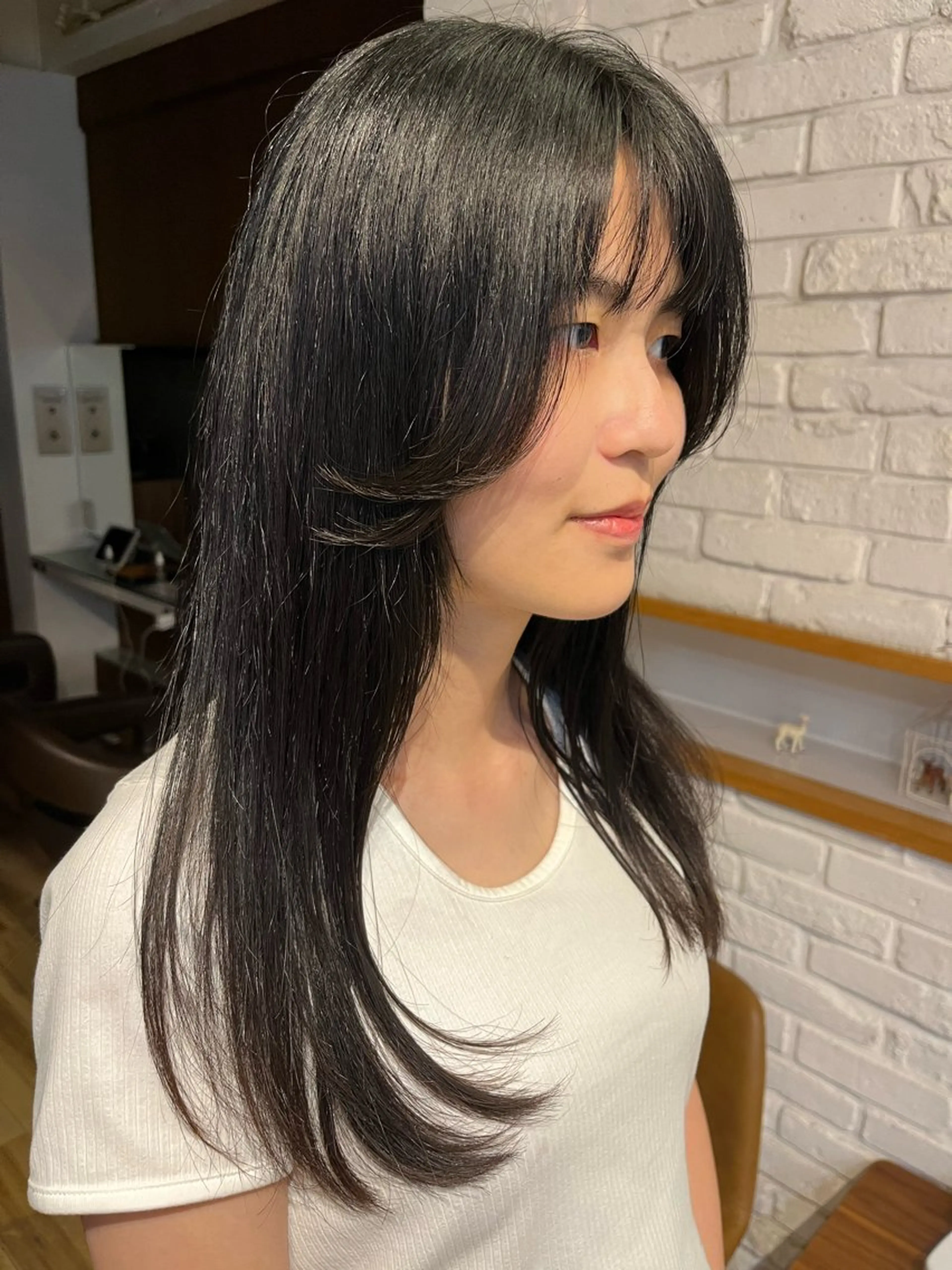 ミディアム のりなが れおのヘアスタイル