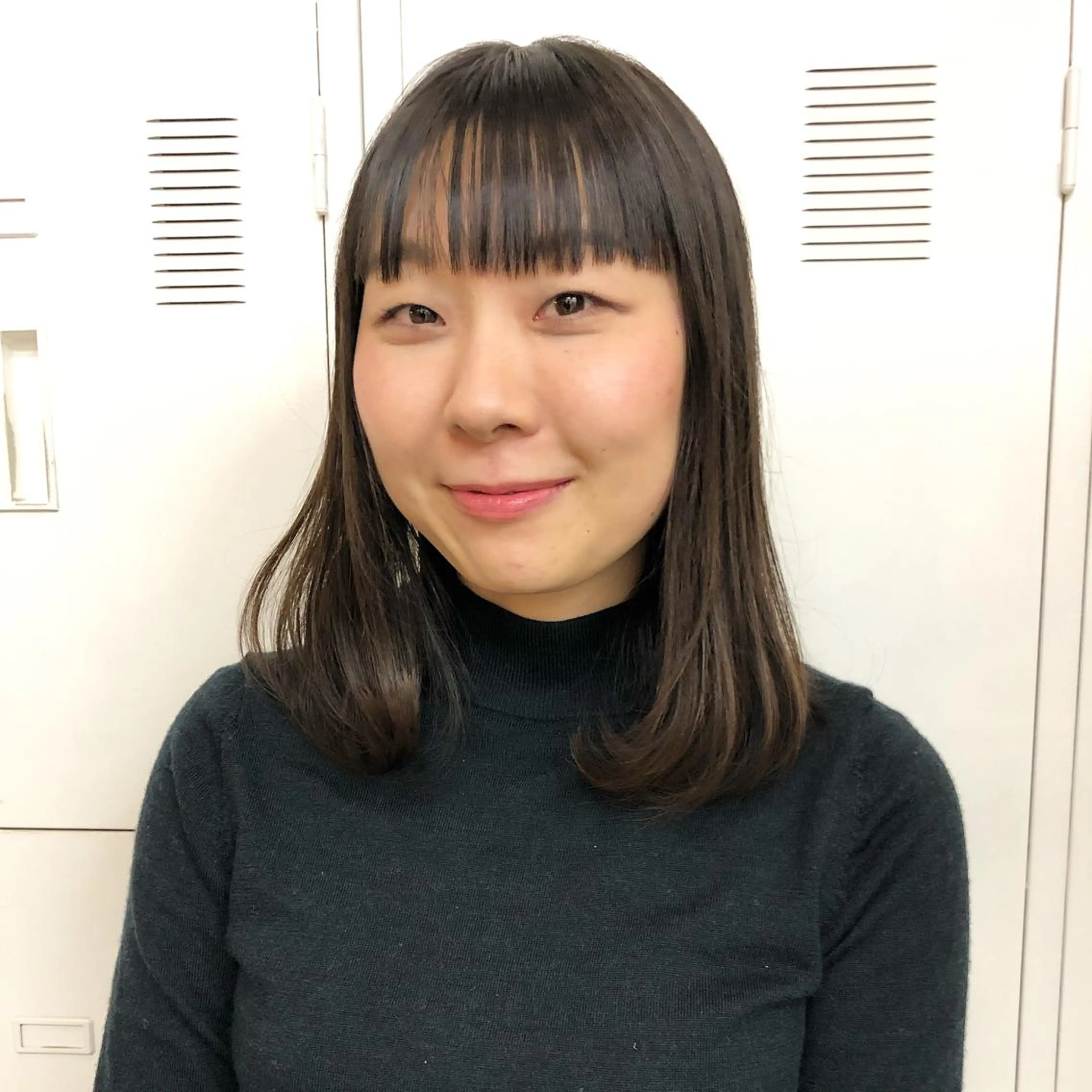 ミディアム クロスパーマ× 透明感カラー✂︎のヘアスタイル