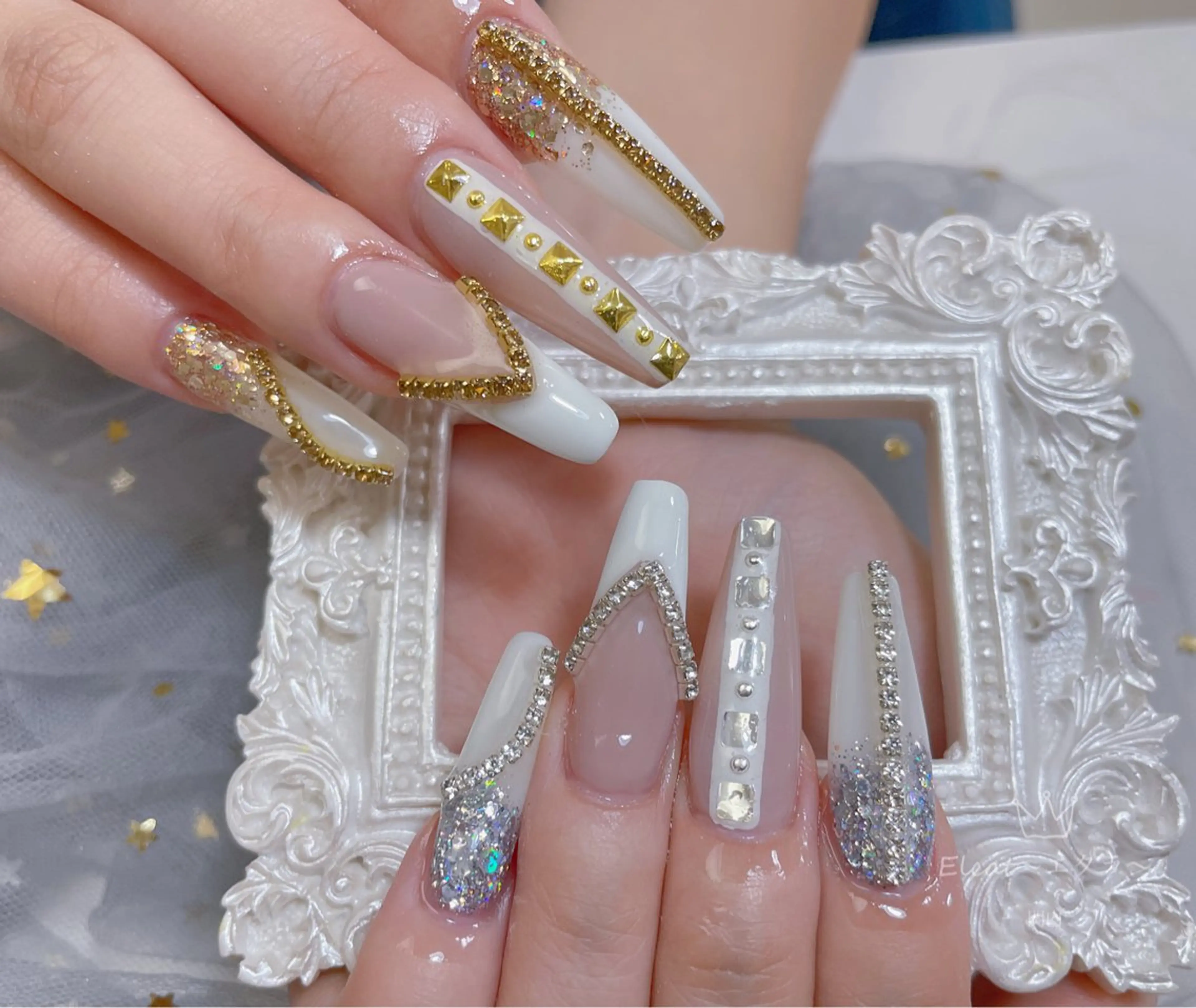 ネイル ハンドネイル ネイルサロンエクラ 🫧Shizukaのネイルデザイン