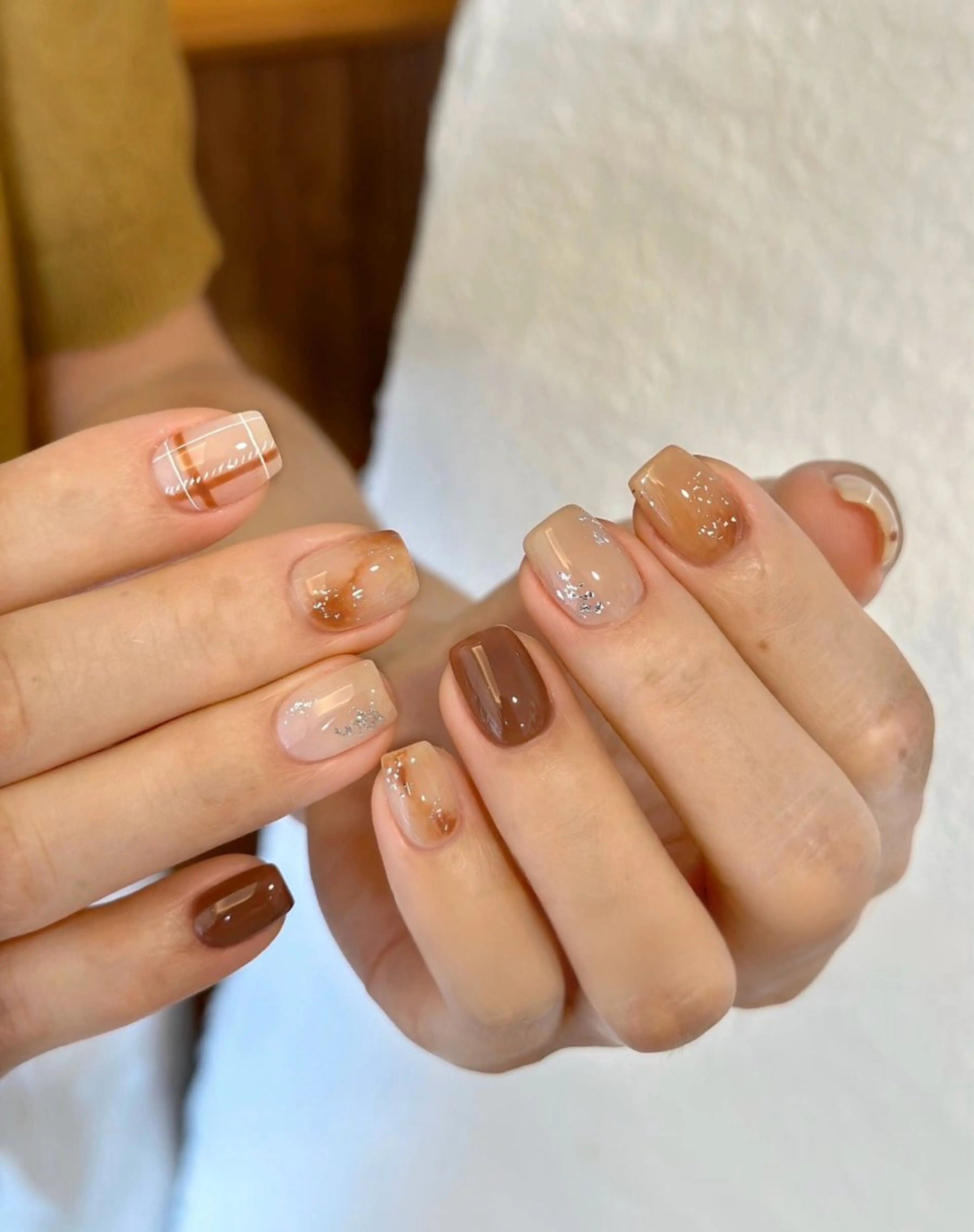 ネイル オーロラネイル ブルー チークネイル フットネイル フレンチネイル ハンドネイル ハンドケア For you. Nail Salonのネイルデザイン