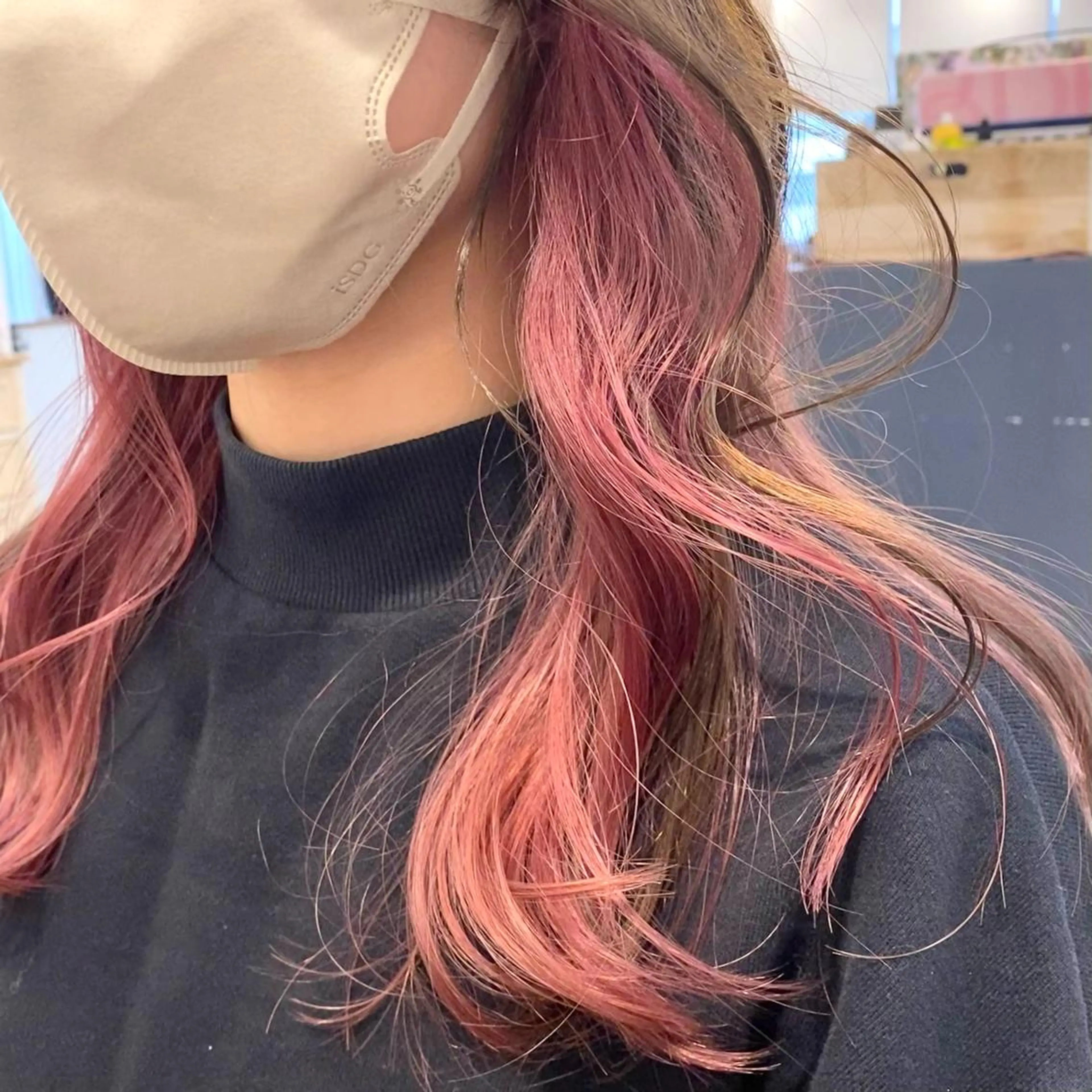 ロング カット ヘアカラー little salt 渋谷店所属・akina＊ブリーチ ♡トレンドヘアのヘアスタイル