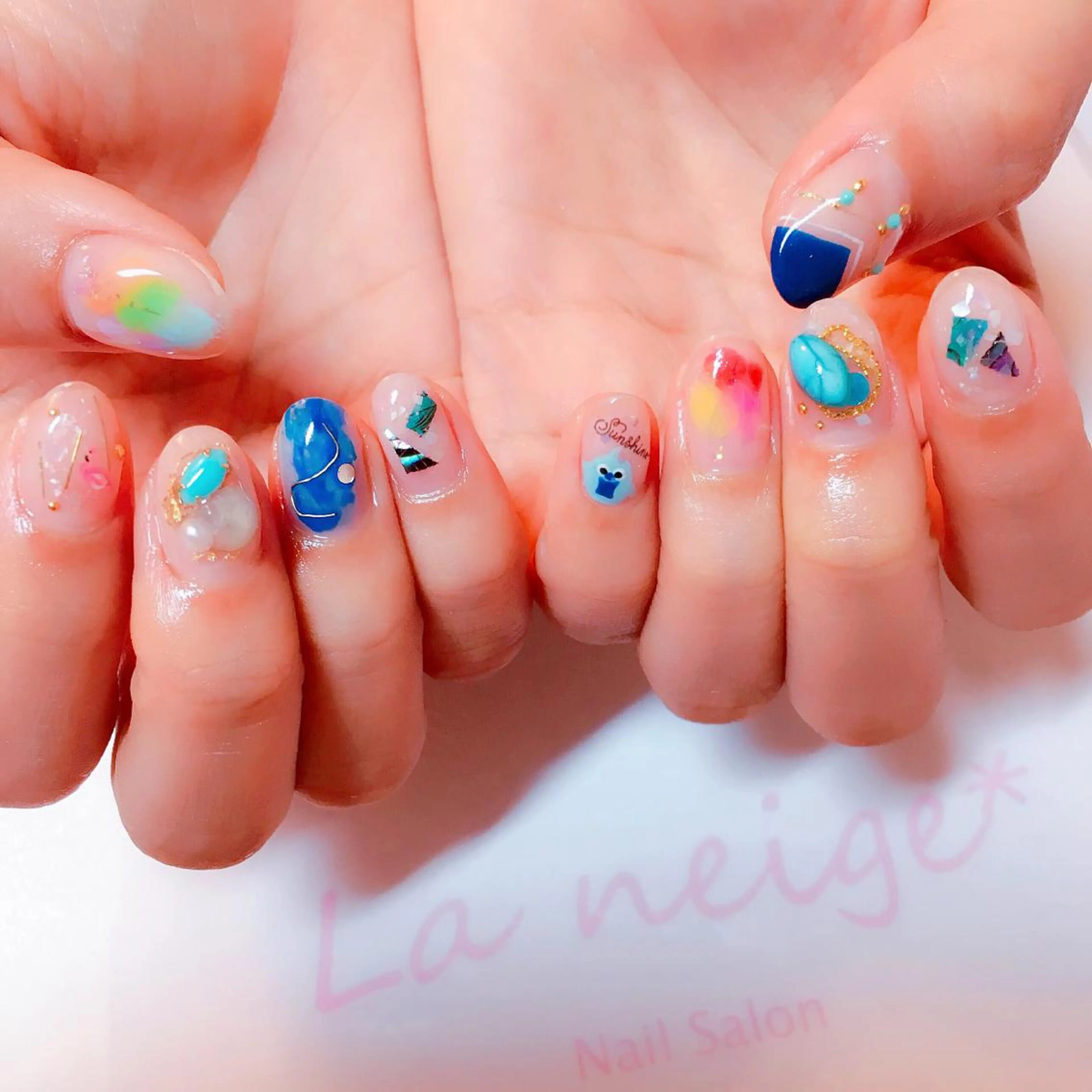 ネイル La neige* yuki 🥯🍑のネイルデザイン