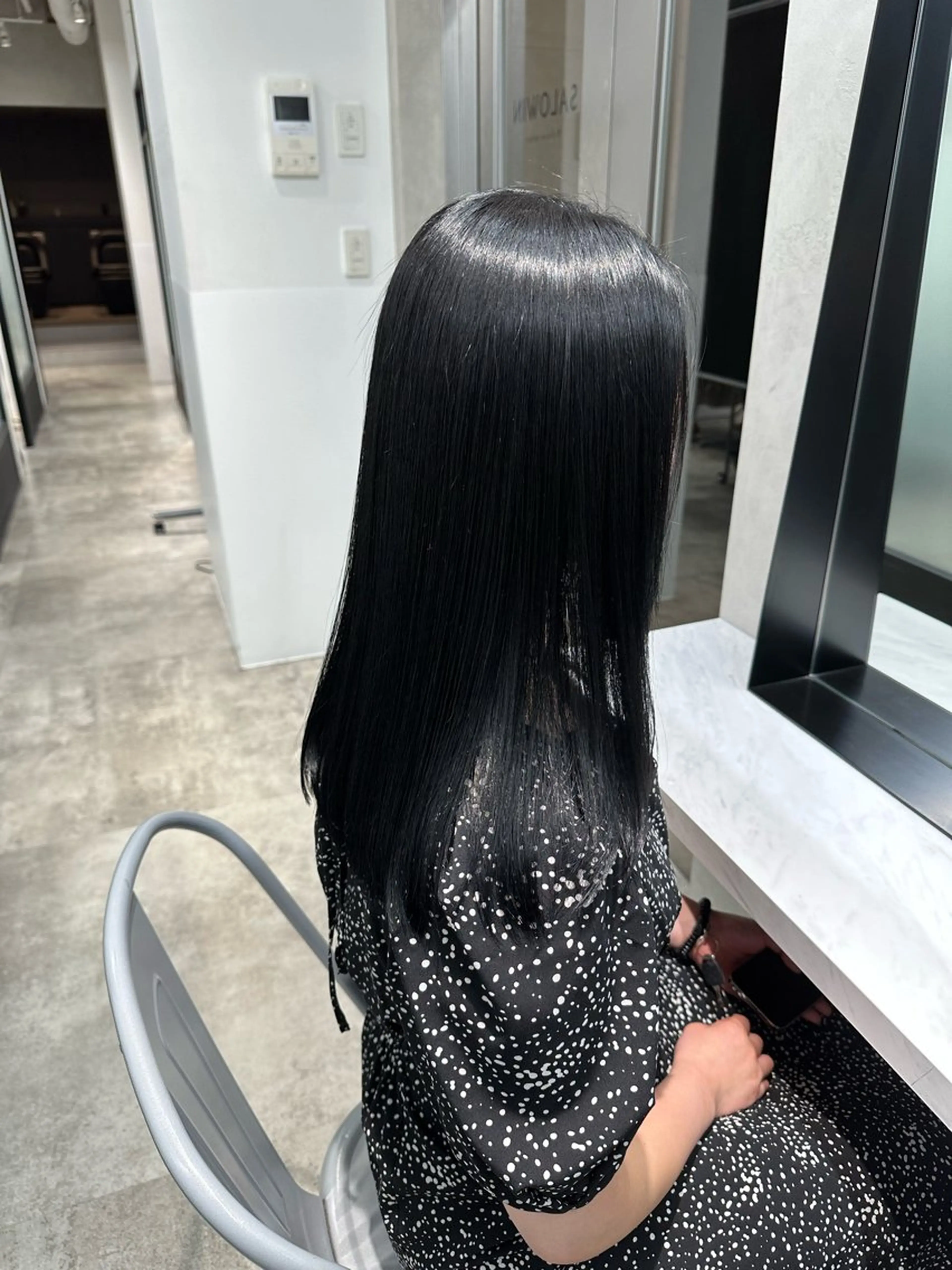 ロング 縮毛矯正 トリートメント salowin新宿East3階所属・艶美髪/髪質改善 /縮毛矯正/木元渓太のヘアスタイル