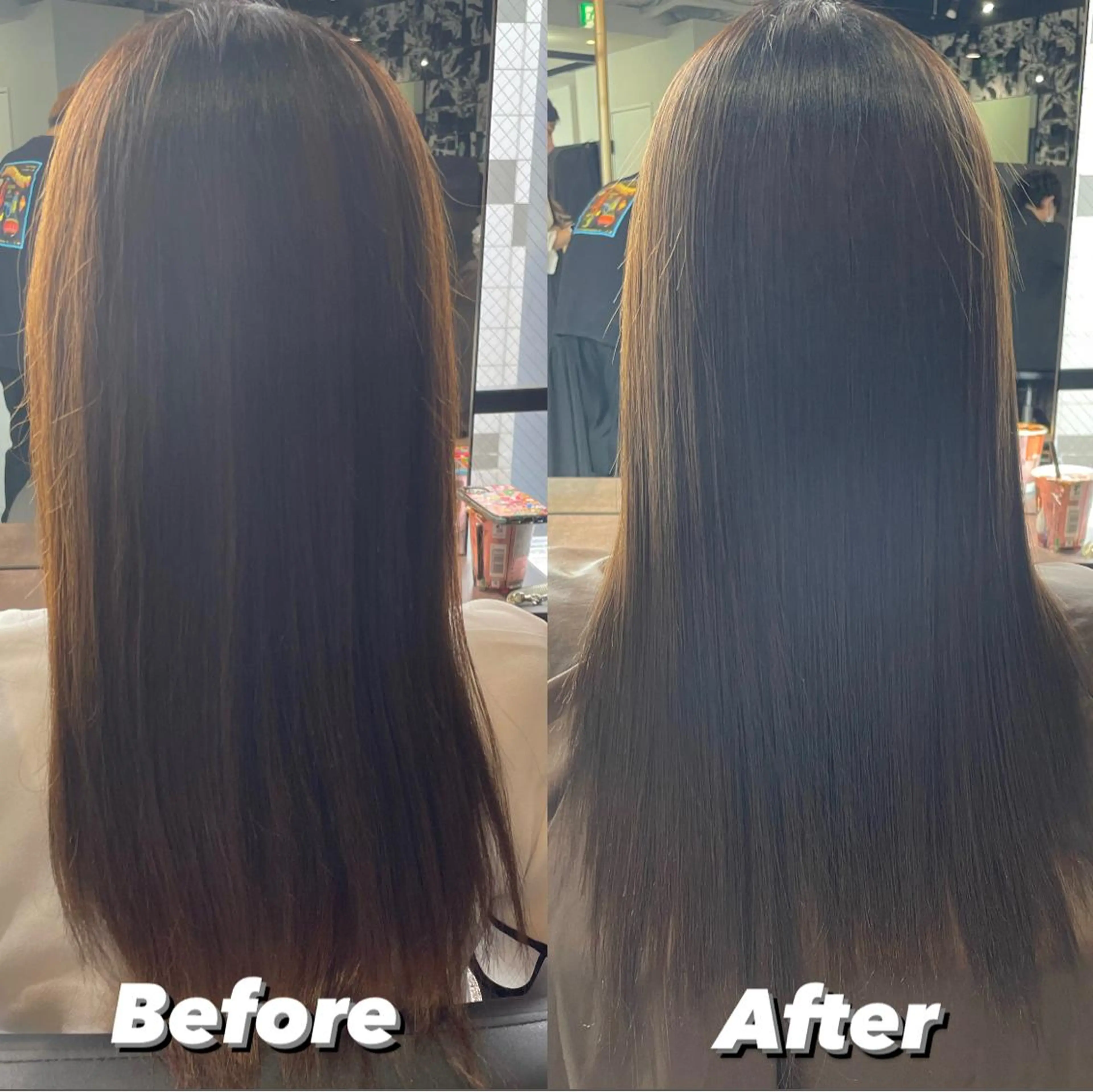 ロング カラー 髪質改善 カット ヘアカラー トリートメント One By The Ect所属・ショート/脱白髪染め ☆宇﨑悠実のヘアスタイル