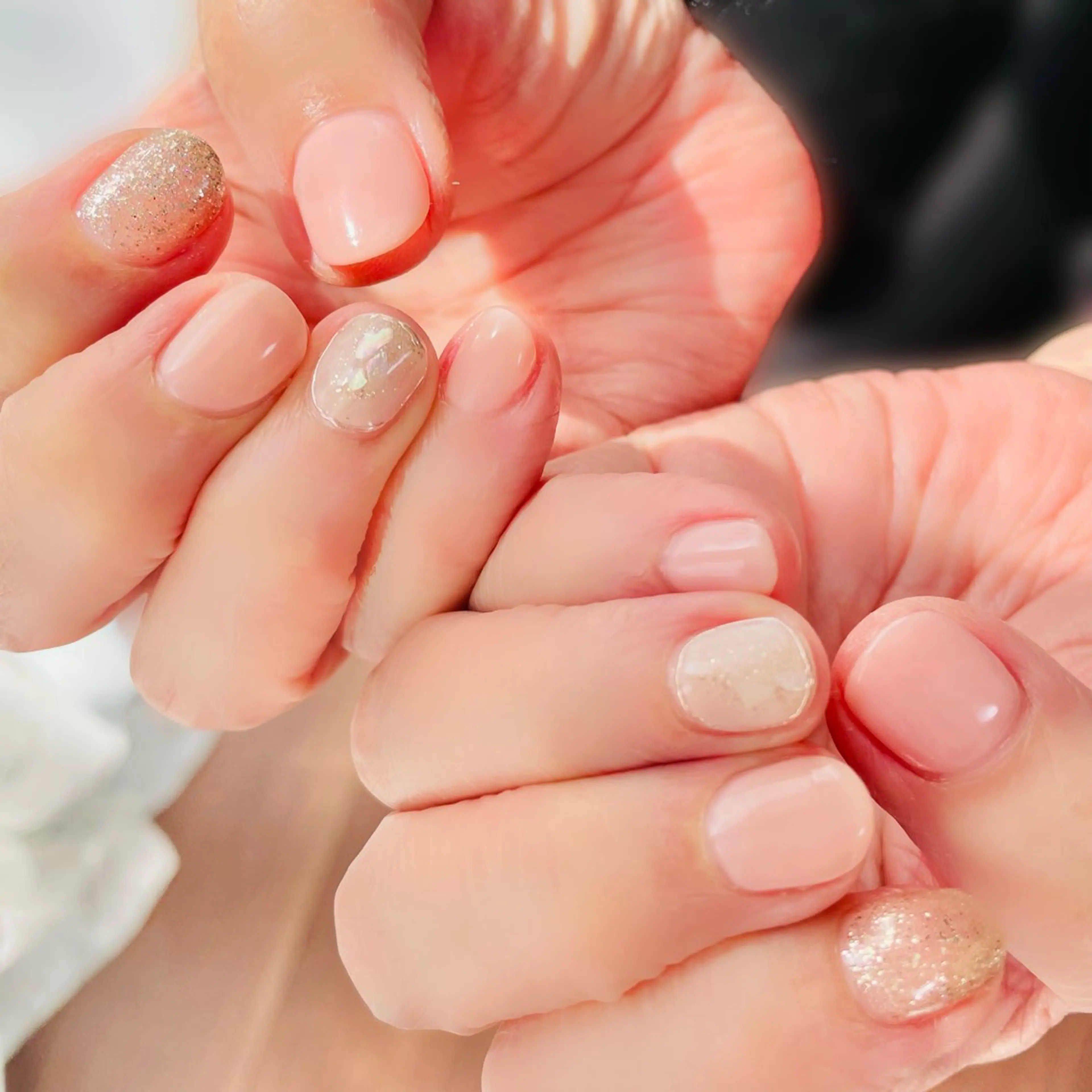 ネイル ピンク シンプルネイル private salon Noëlのネイルデザイン