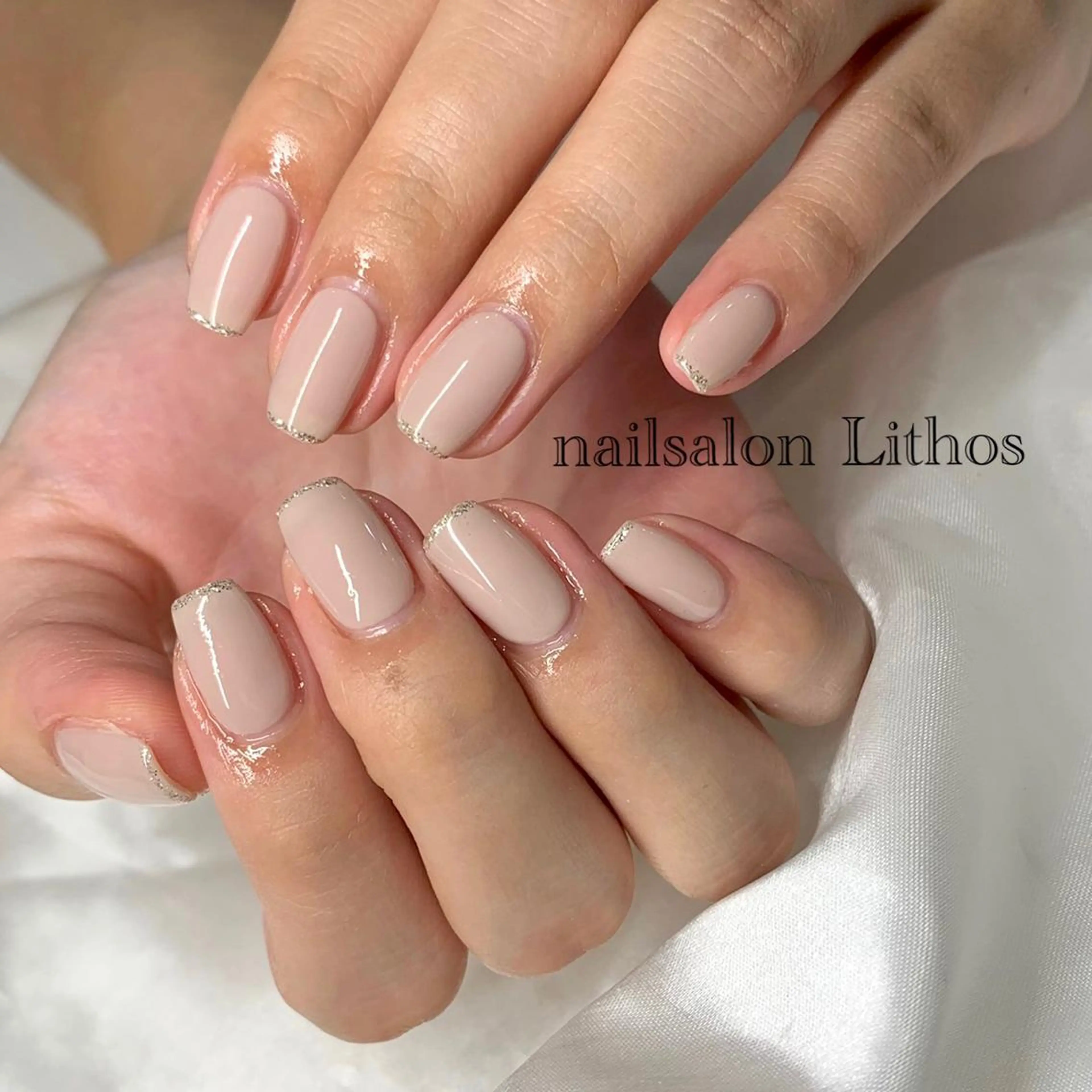 ネイル アートネイル ジェルネイル キラキラネイル 韓国ネイル ラメ(グリッター) ハンドネイル nailsalon Lithos所属・nailsalon Recontreのネイルデザイン