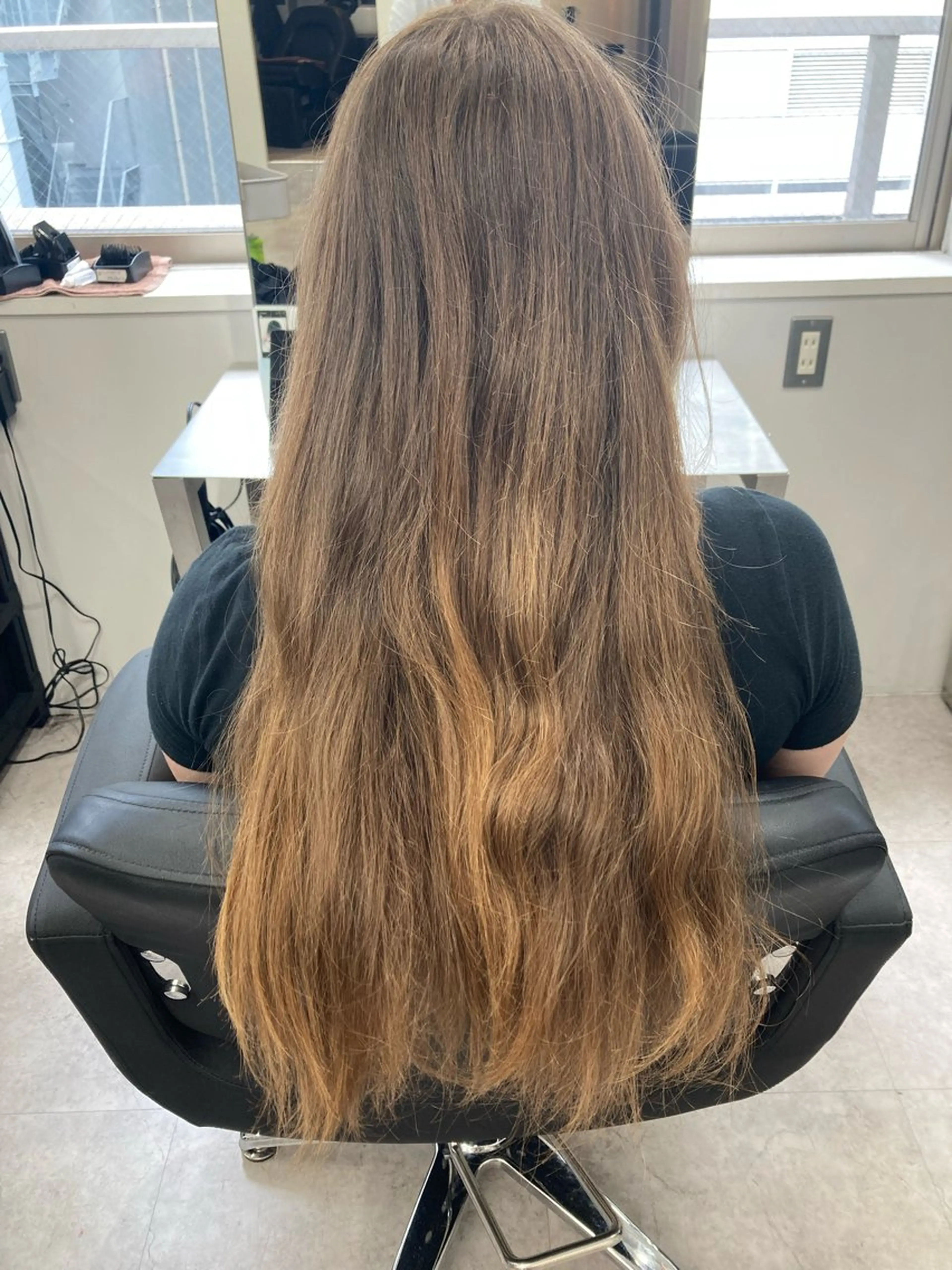 ロング カラー パーマ ヘアアレンジ メンズ キッズ ネイル マツエク・マツパ アイブロウ 🎀盛れる顔周り×レ イヤー×透明感/米田のヘアスタイル