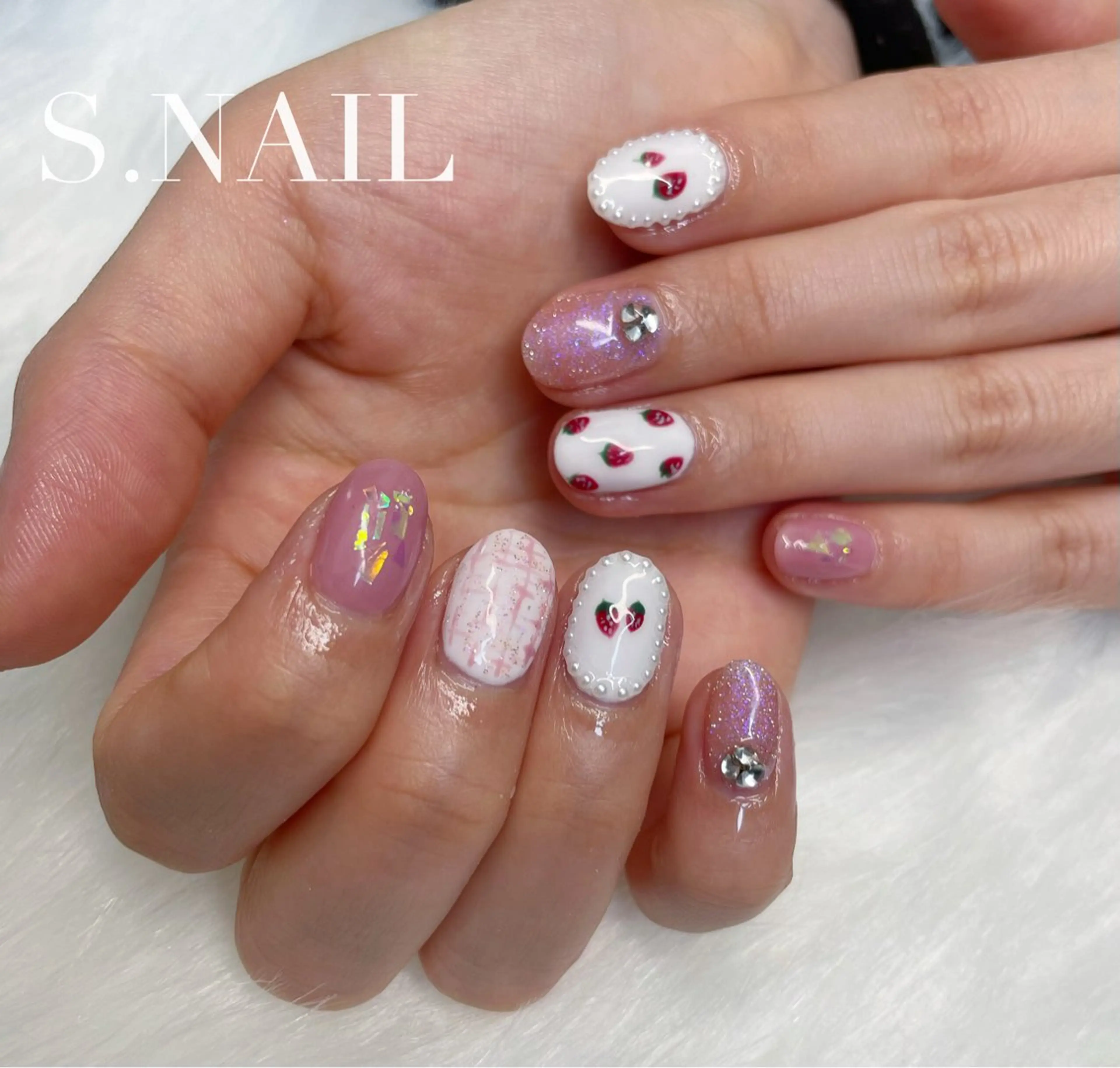 ネイル 持ち込み ハンドネイル S♡NAIL所属・S.NAIL Suuのネイルデザイン