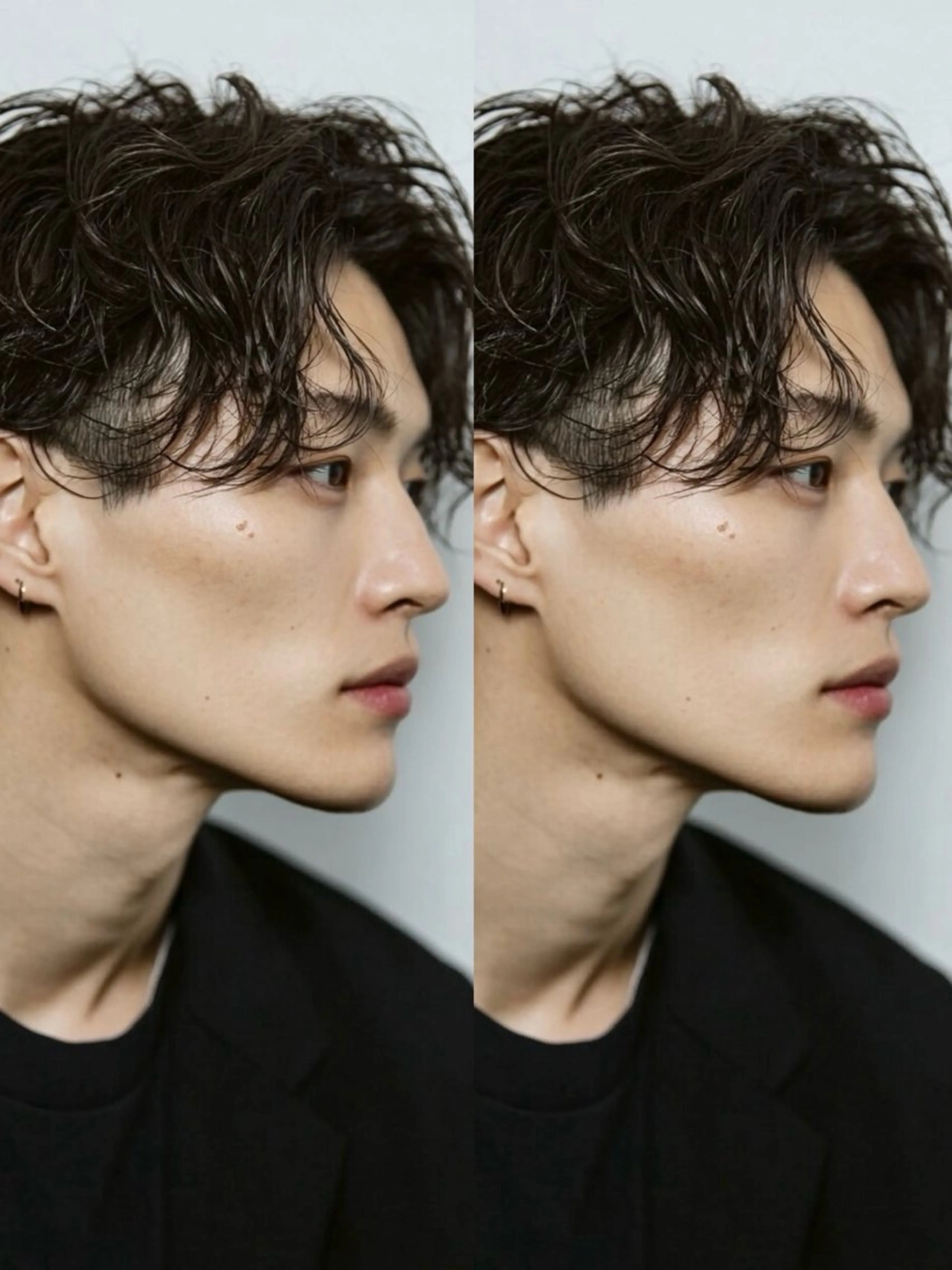 ミディアム カラー パーマ メンズ ミディアムパーマ メンズパーマ カラーソムリエ/ メンズ特化/ 宮澤蓮のヘアスタイル