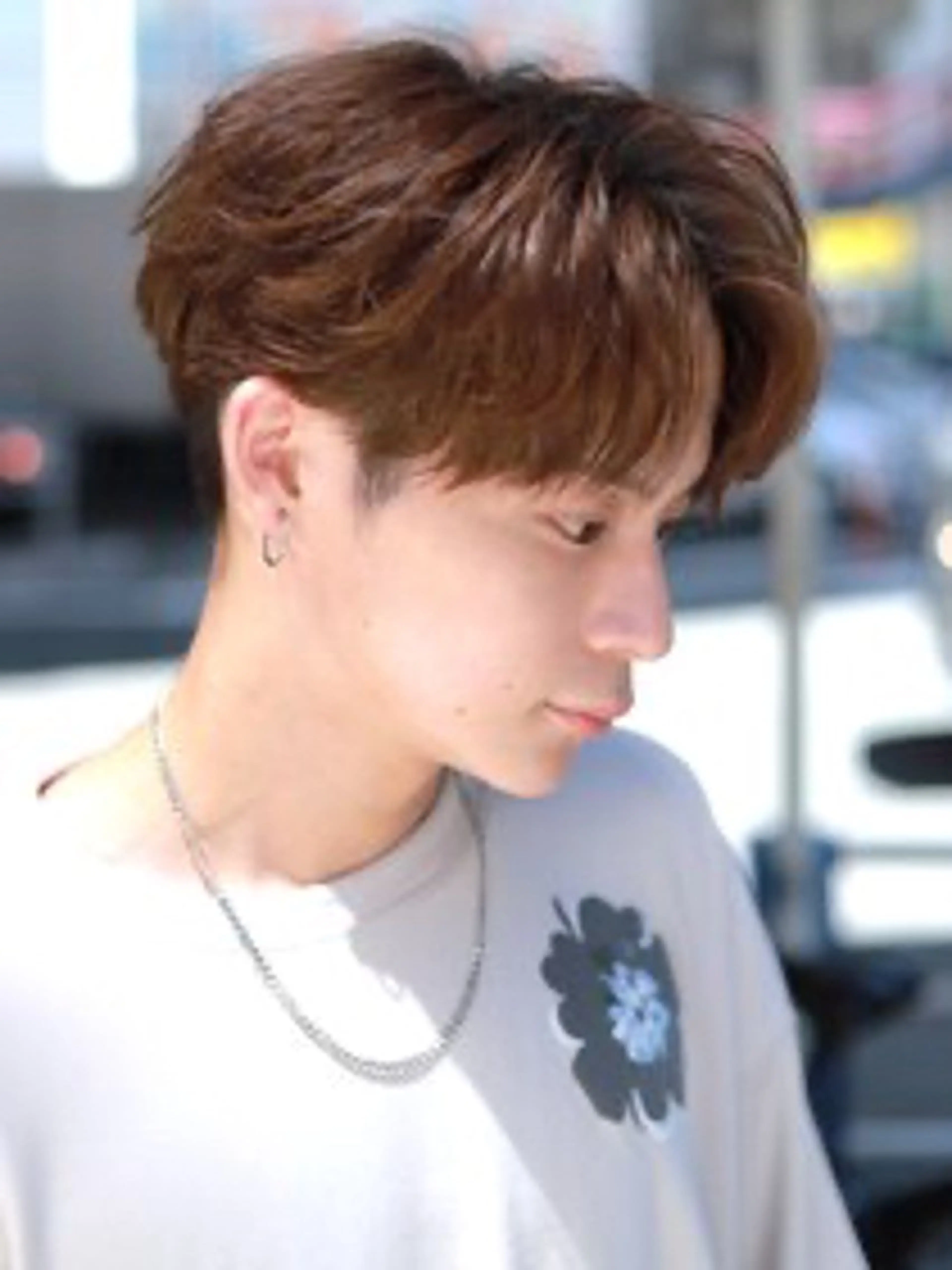 カラー メンズ 日置 結人のヘアスタイル