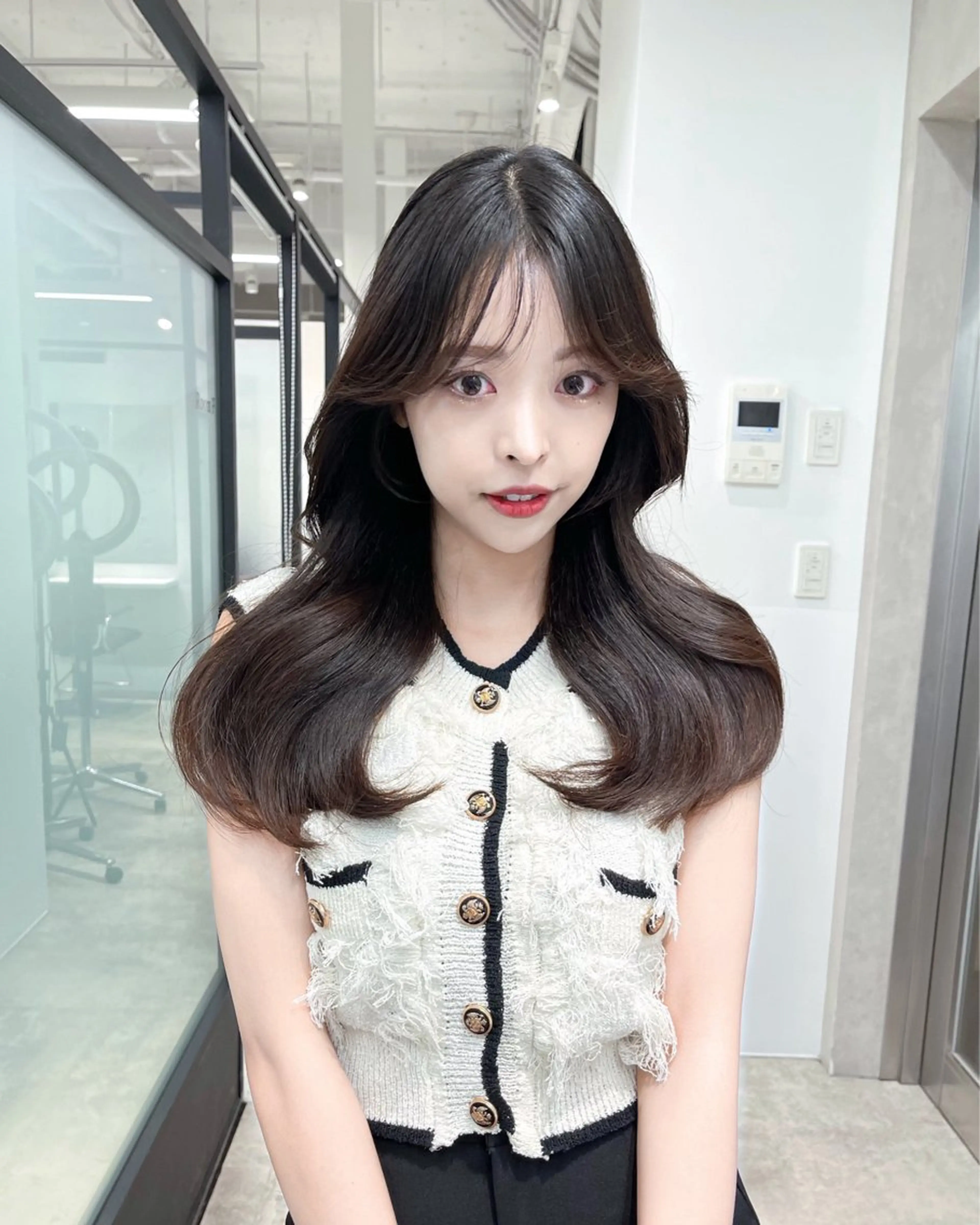 ヘアアレンジ カット ヘアカラー トリートメント 韓国レイヤーカット 髪質改善▫️水野有真のヘアスタイル
