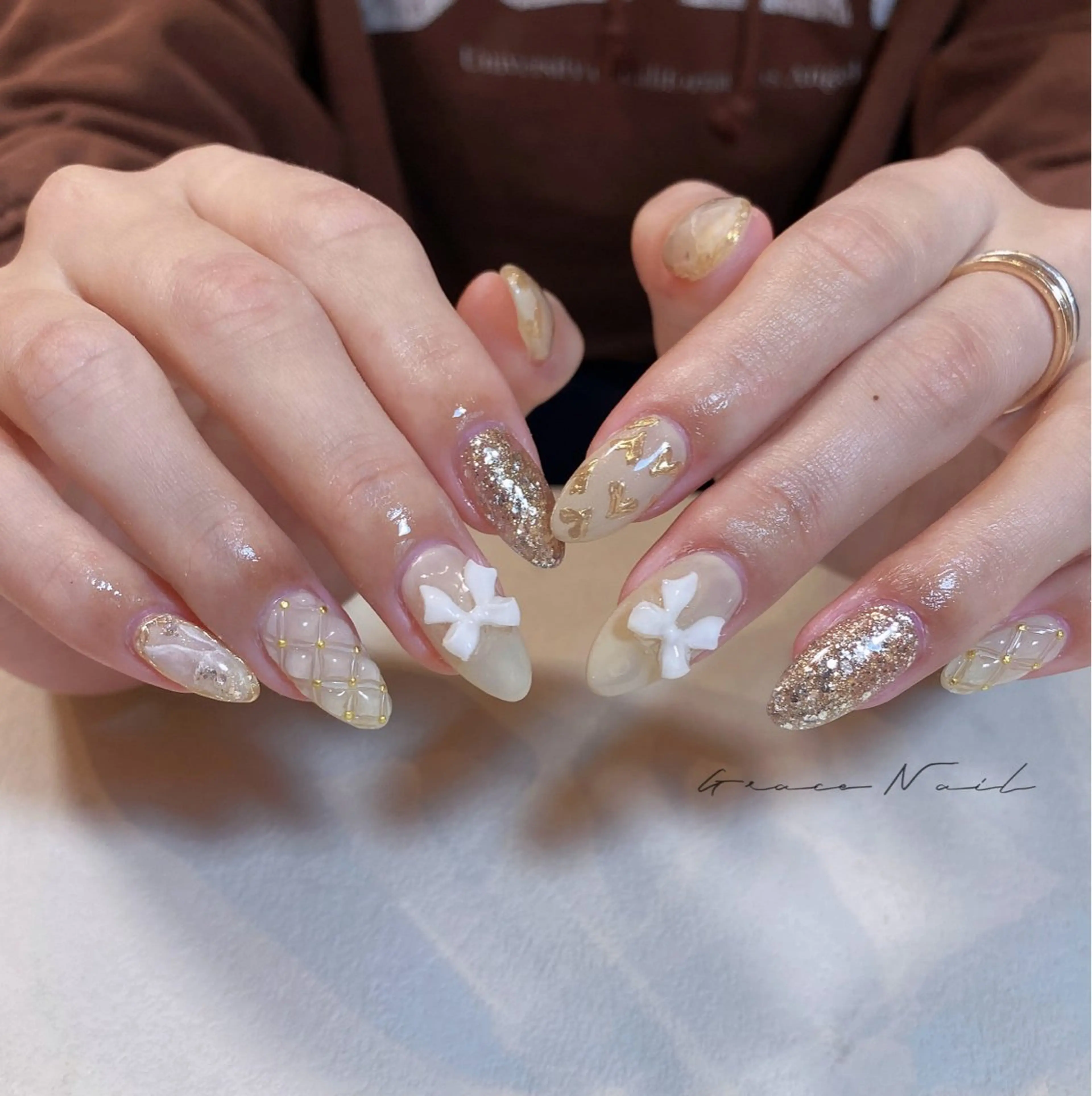 ネイル ハンドネイル ☆*｡Grace Nail｡*☆のネイルデザイン
