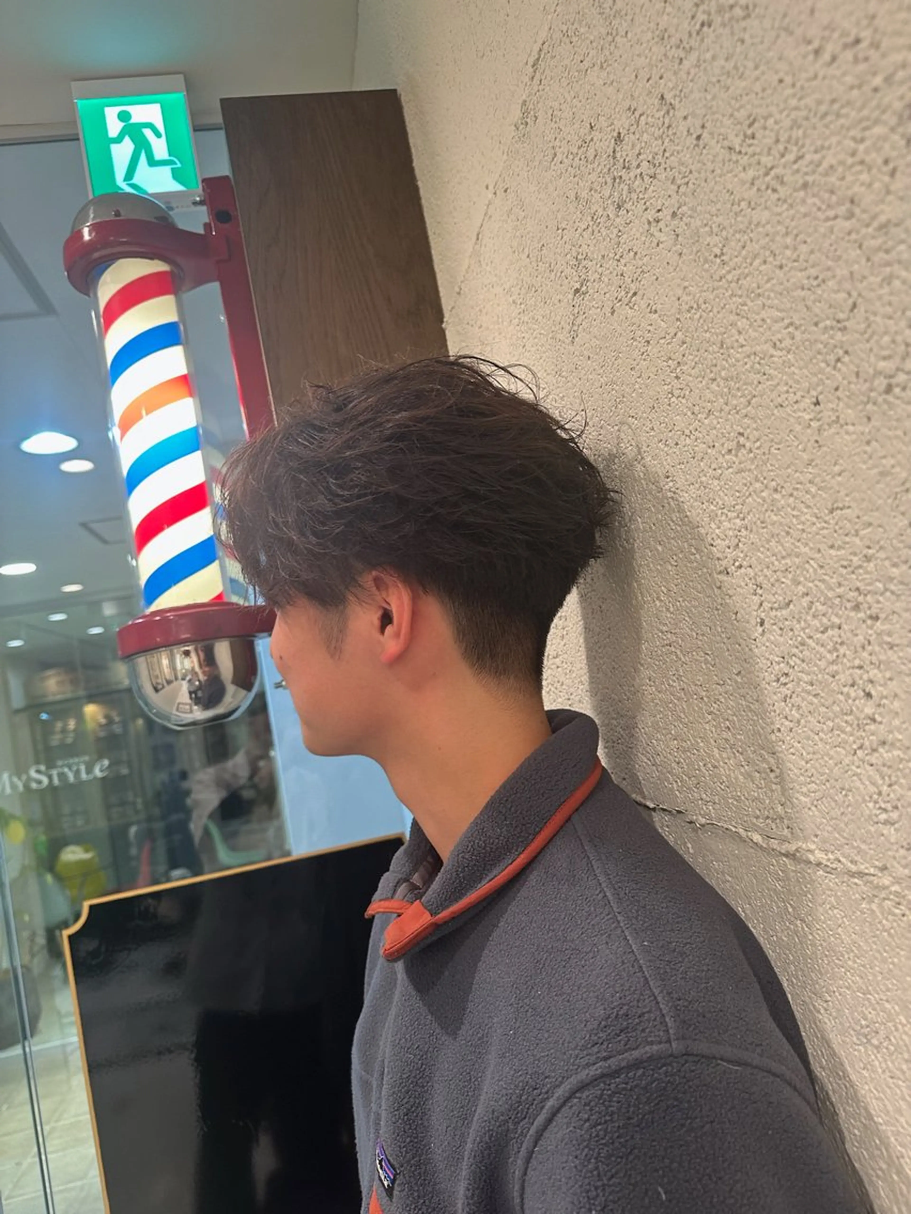 メンズカット+フェザーパーマの写真