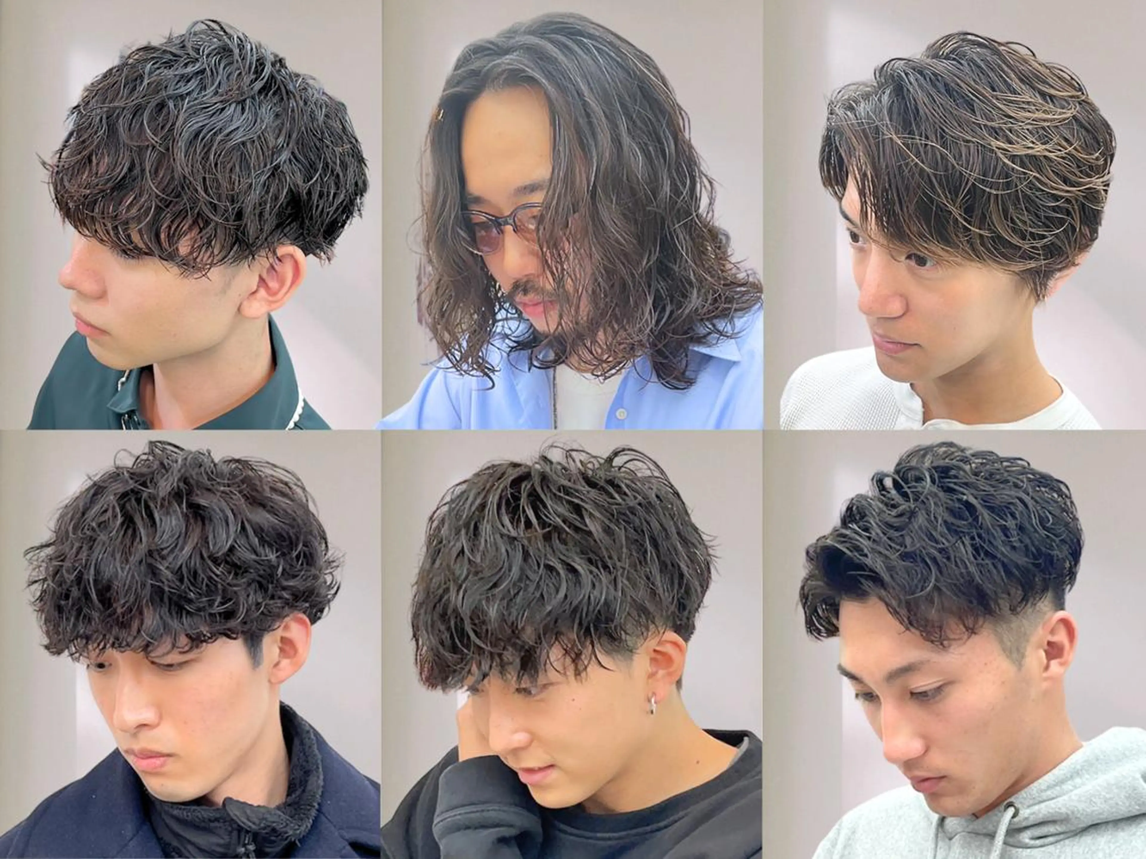 セミロング パーマ メンズ ヘアケア特化型サロン newi 梅田のヘアスタイル