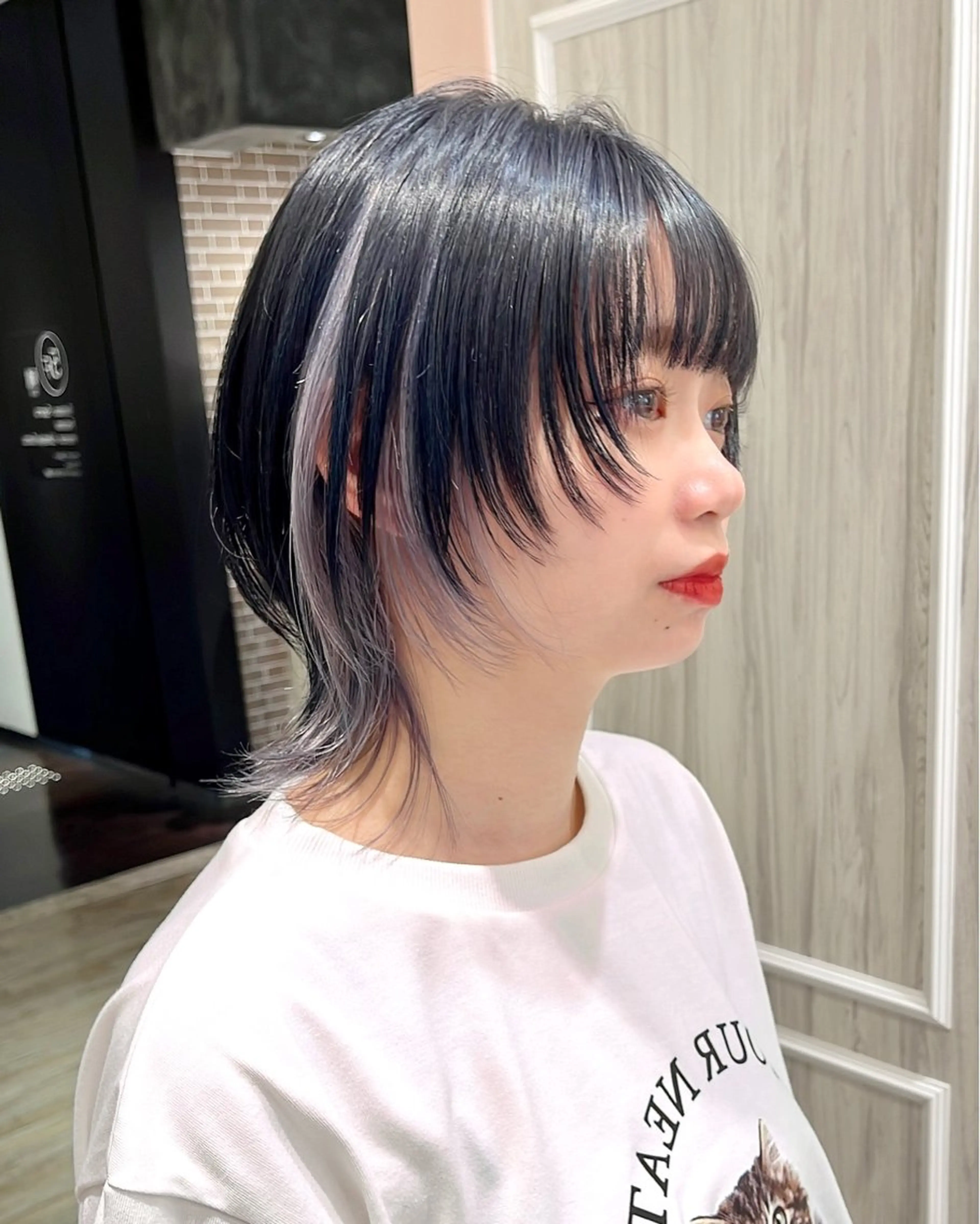 ショート ウルフカット 大阪ウルフカット 🐺デザインカラーのヘアスタイル