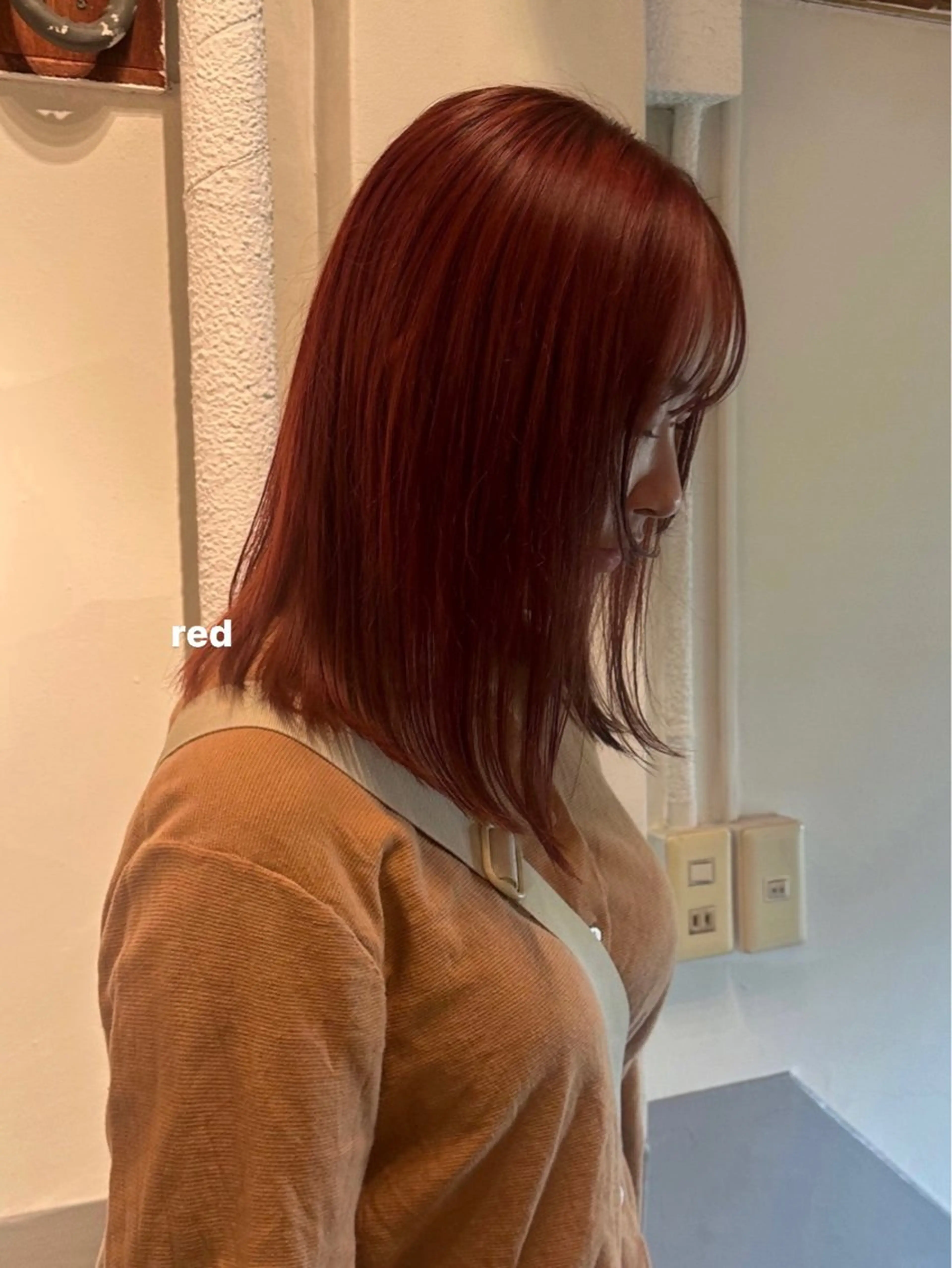 ミディアム カラー ヘアカラー トリートメント 暖色/レイヤーカット 🌙オノユリカのヘアスタイル