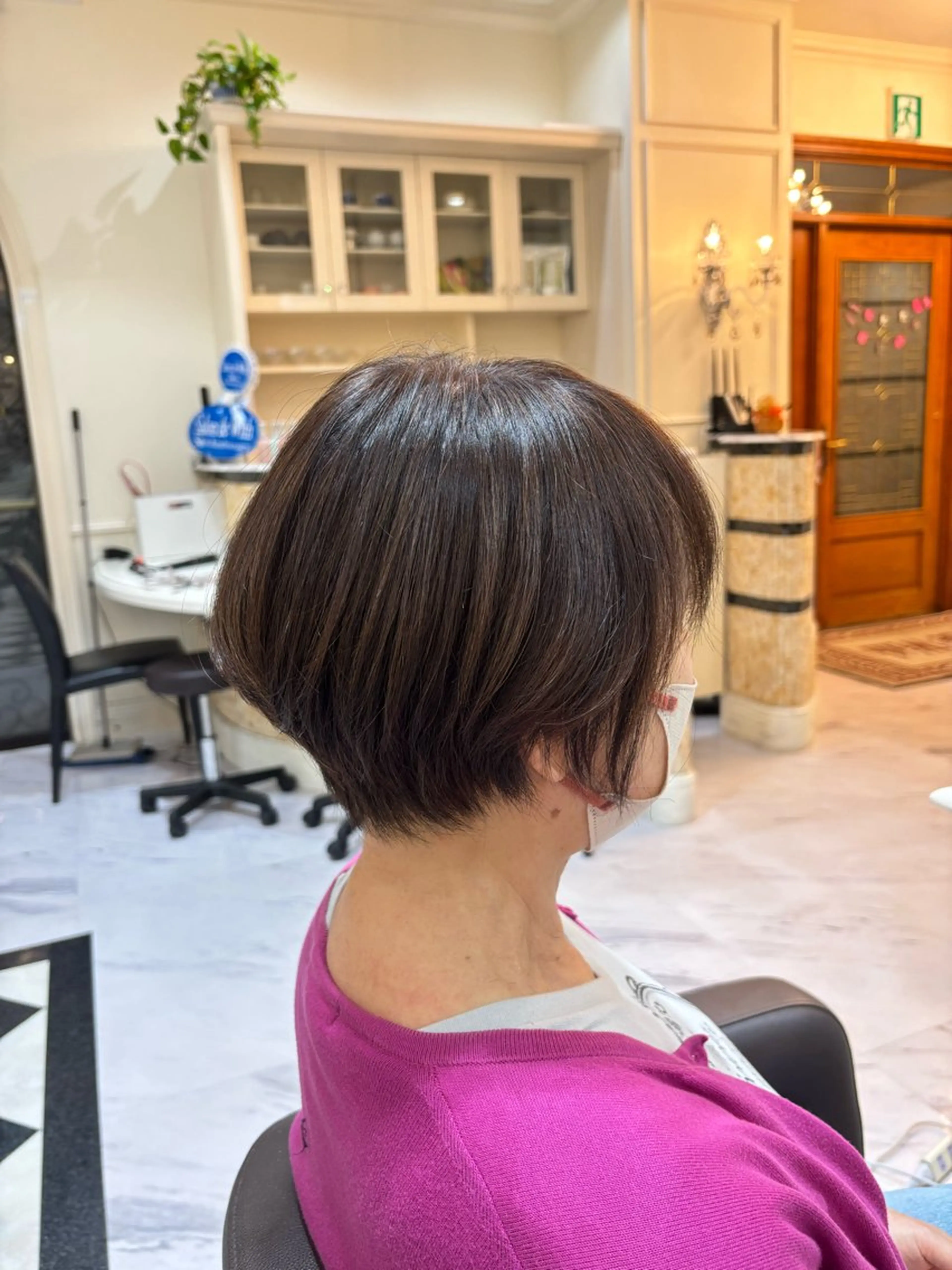 ショート カット ヘアカラー トリートメント 竹之内 香織のヘアスタイル