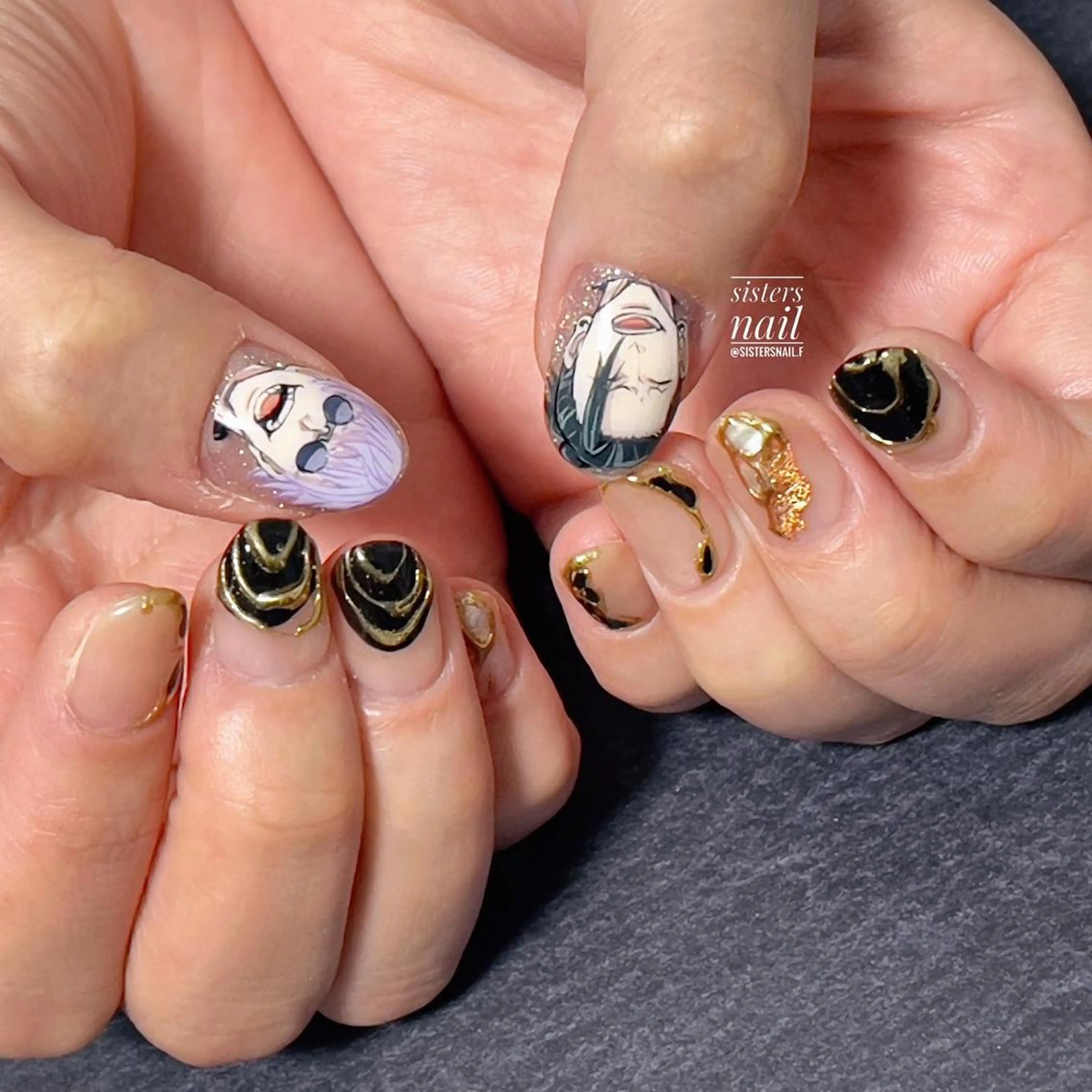 ネイル アートネイル ニュアンスネイル sisters nail.fのネイルデザイン