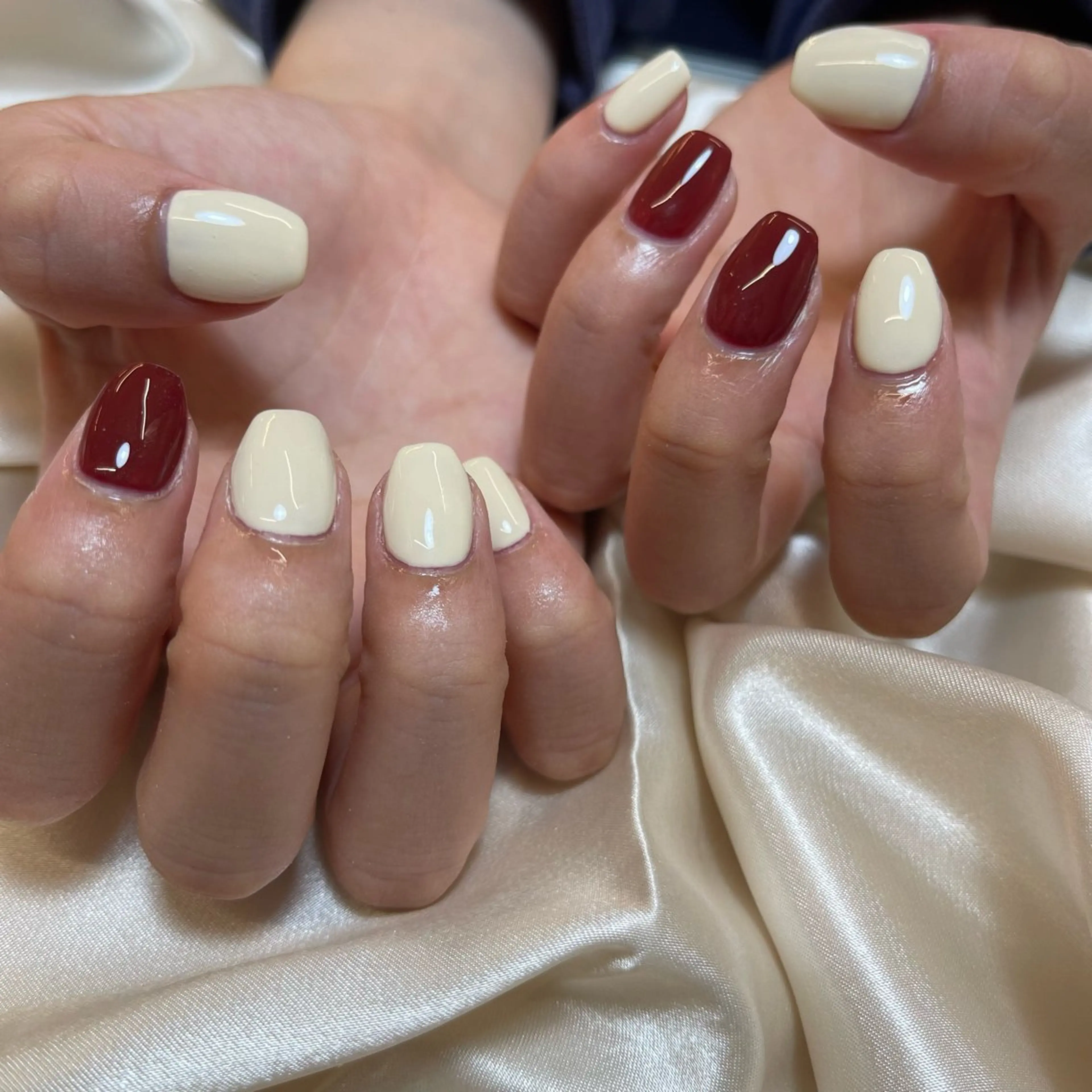ネイル ワンカラーネイル 🧁fein. nana🩵のネイルデザイン