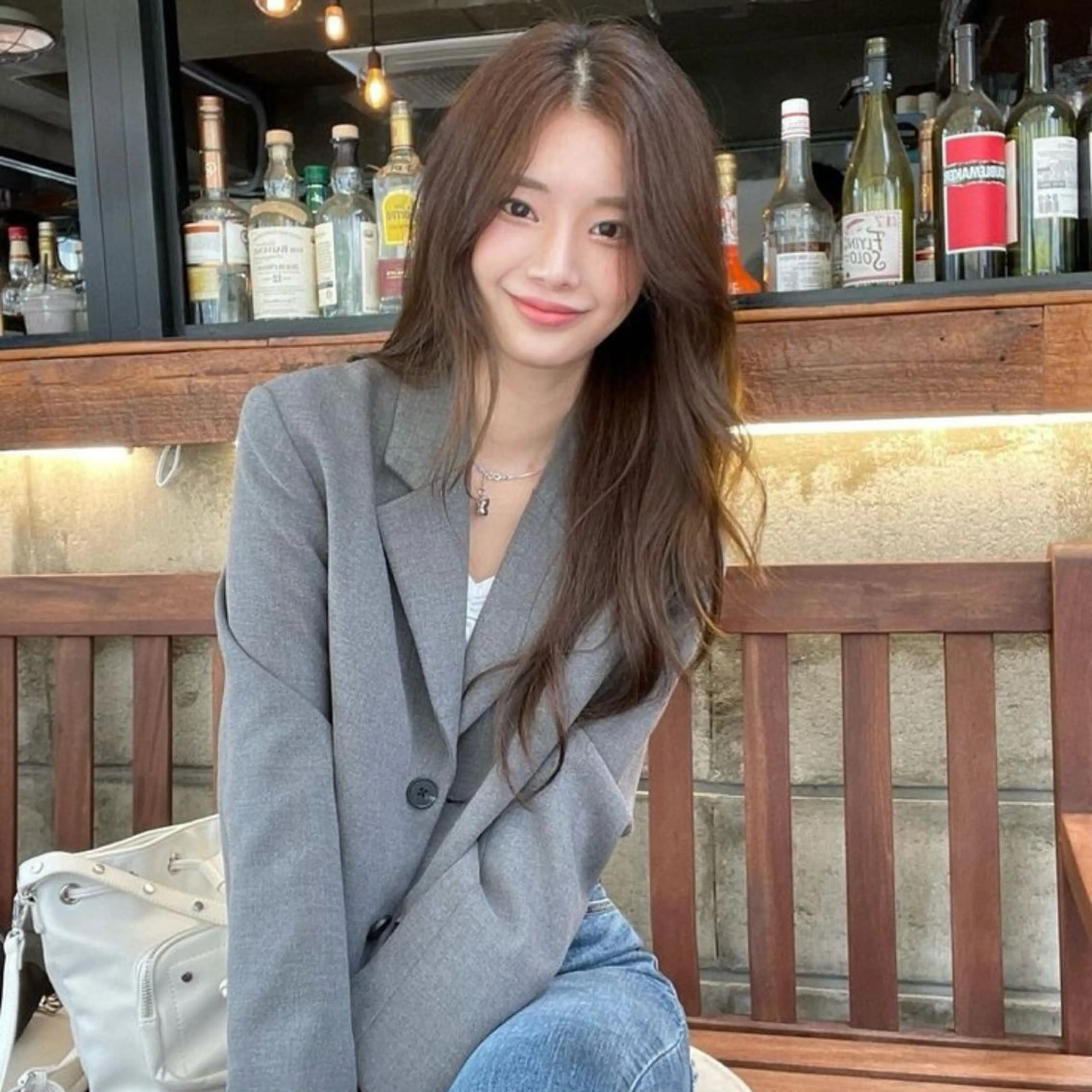 カラー ヘアカラー トリートメント ヘアセット 🤍ベージュ/透明感 韓国ヘア/まりん🤍のヘアスタイル