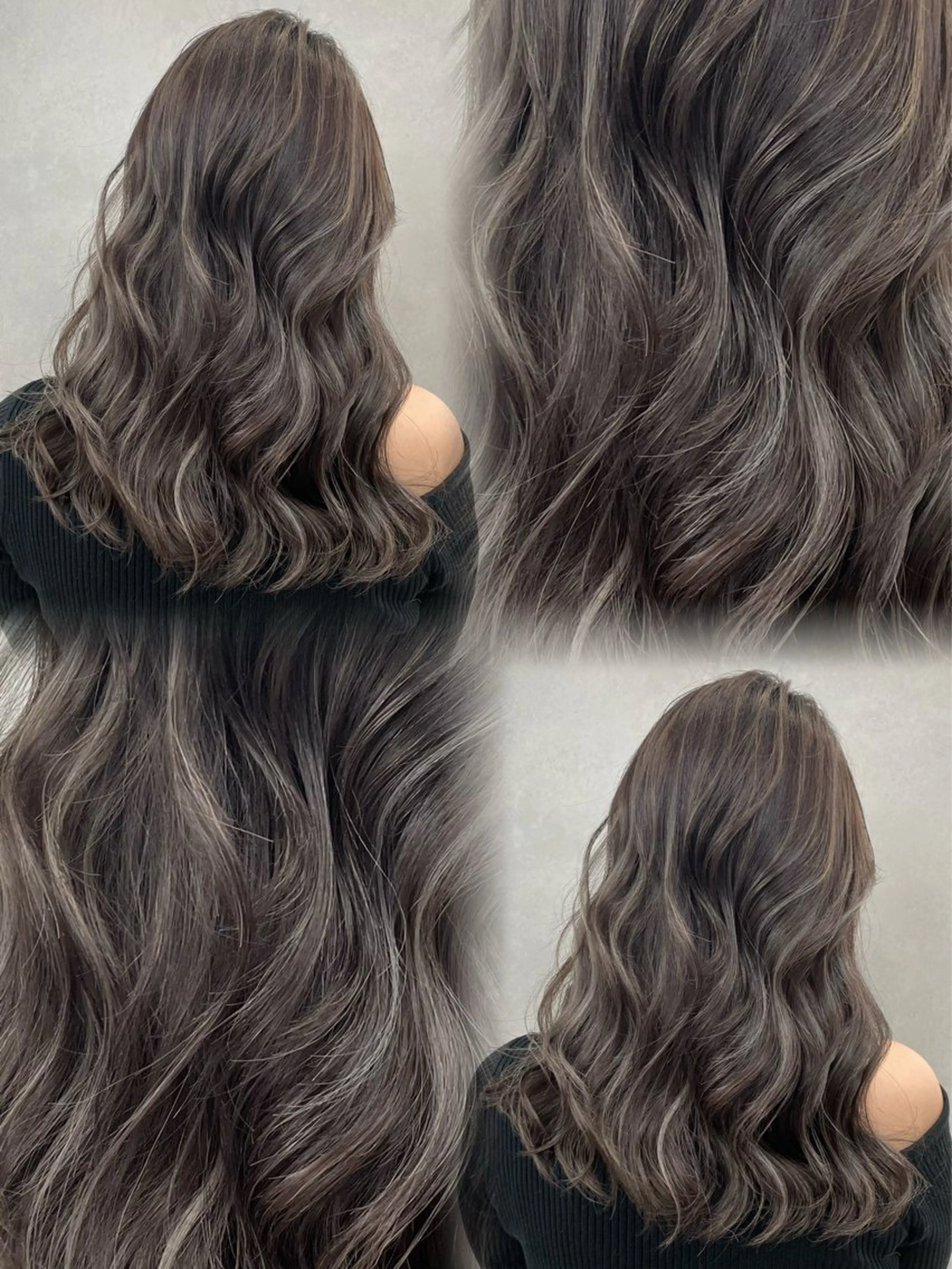 セミロング カラー ハイライトカラー ハイライト ヘアカラー ⚜️上品ハイライト ／表参道⚜️✨のヘアスタイル