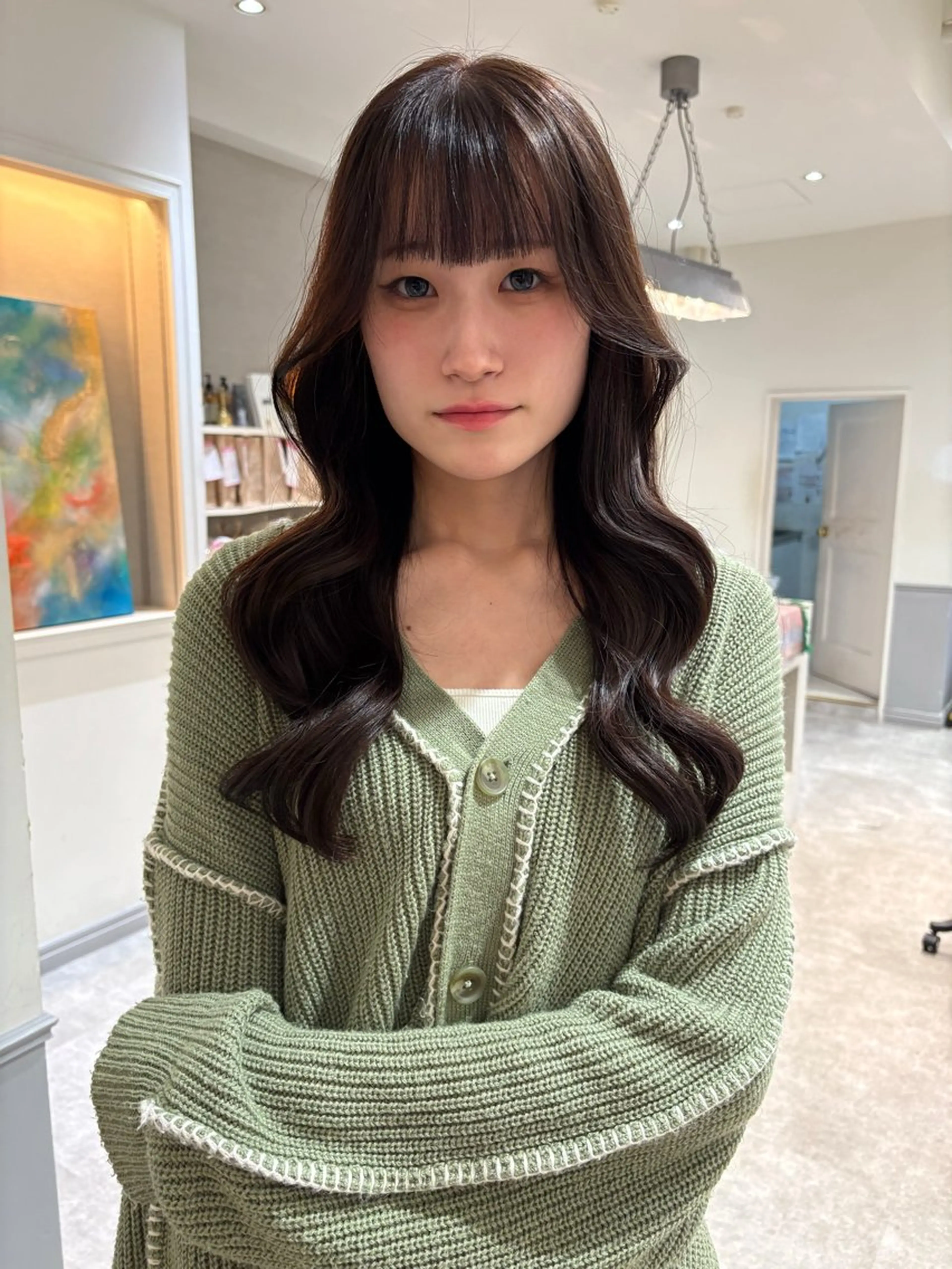 セミロング SIKI yuuna モテ韓国ヘア☁️のヘアスタイル