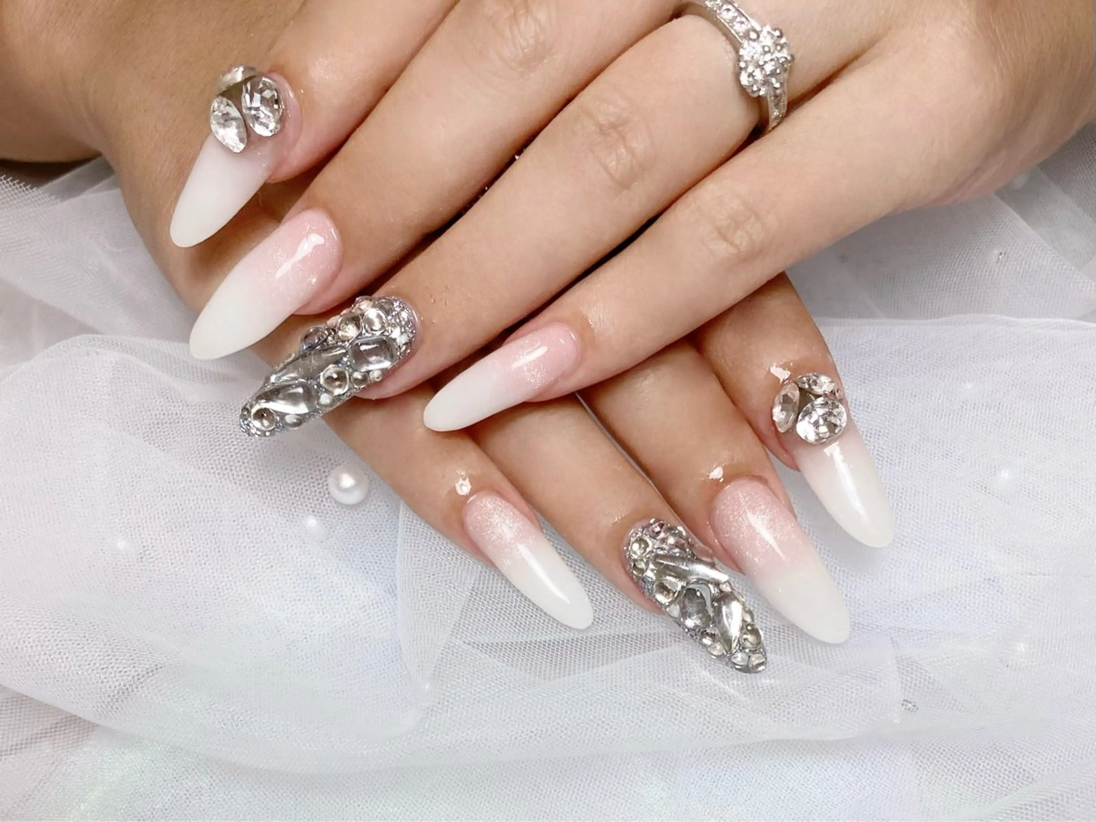 ネイル スカルプネイル ハンドネイル LizNail MARINAのネイルデザイン