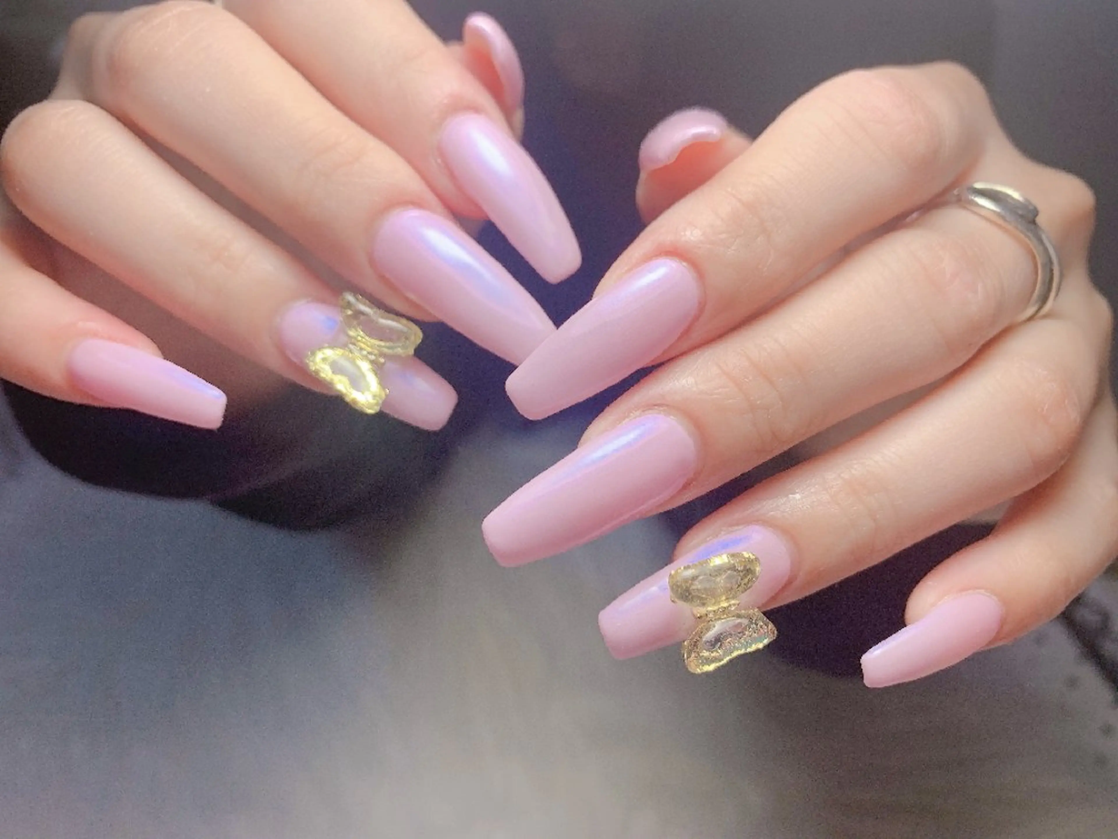 ネイル ハンドネイル 🎀Yumi✨ 長さ出し専門のネイルデザイン