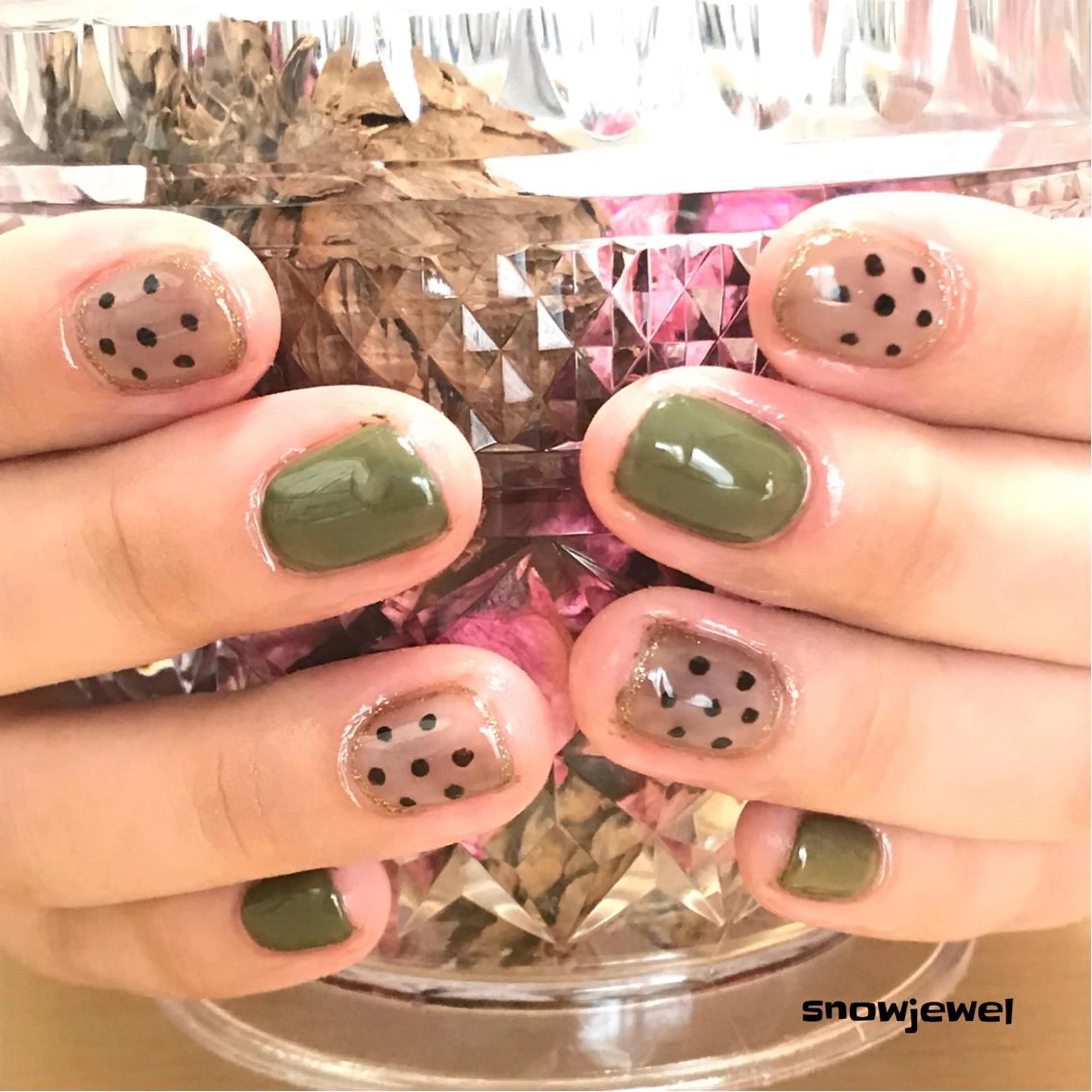 ネイル アートネイル ドット nail snowjewelのネイルデザイン