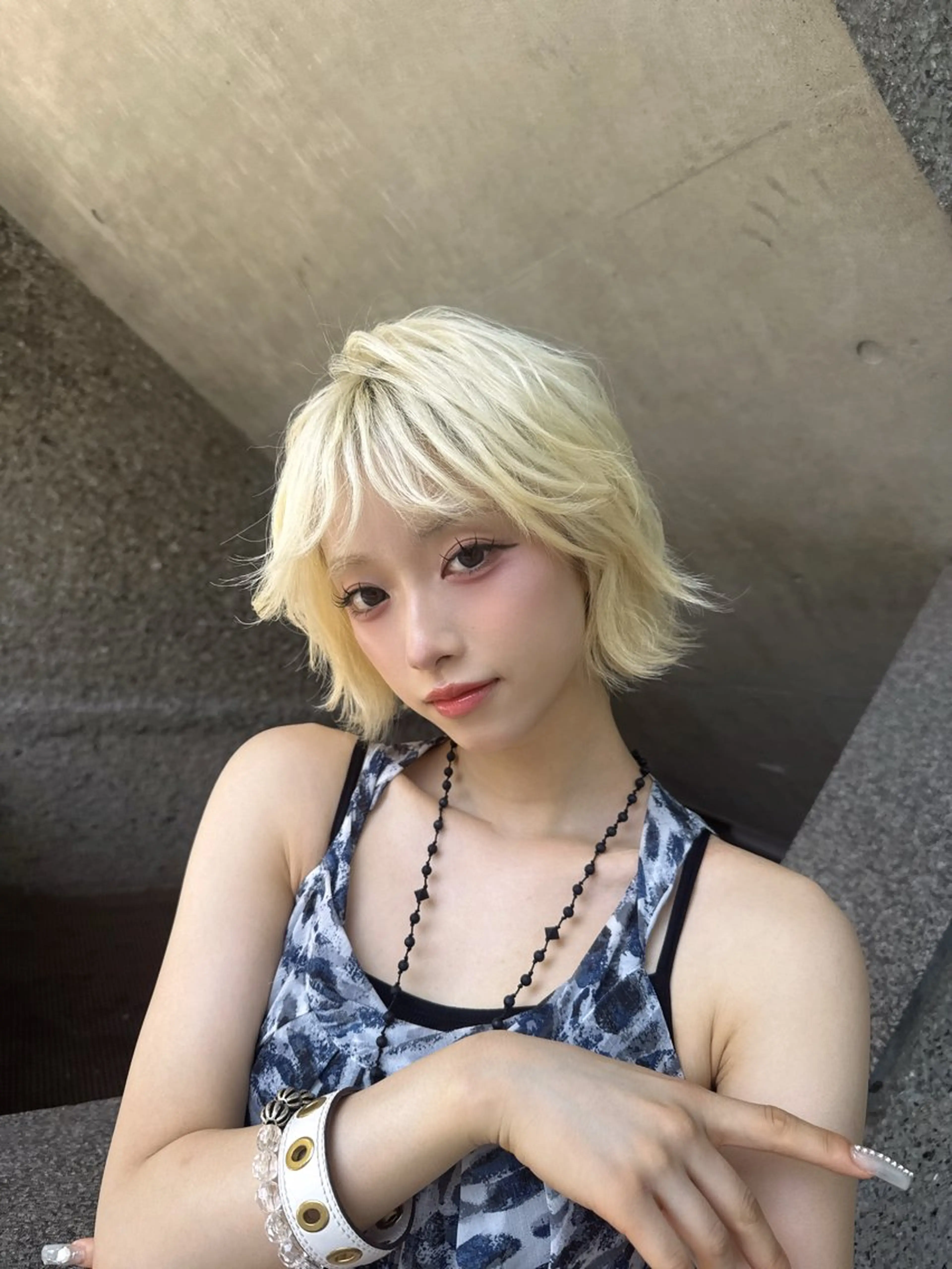 ショート カラー ベージュカラー ブリーチ ケアブリーチ 透明感カラー ダブルカラー カット ヘアカラー 原宿/美髪カラー 🫧TAISEIのヘアスタイル